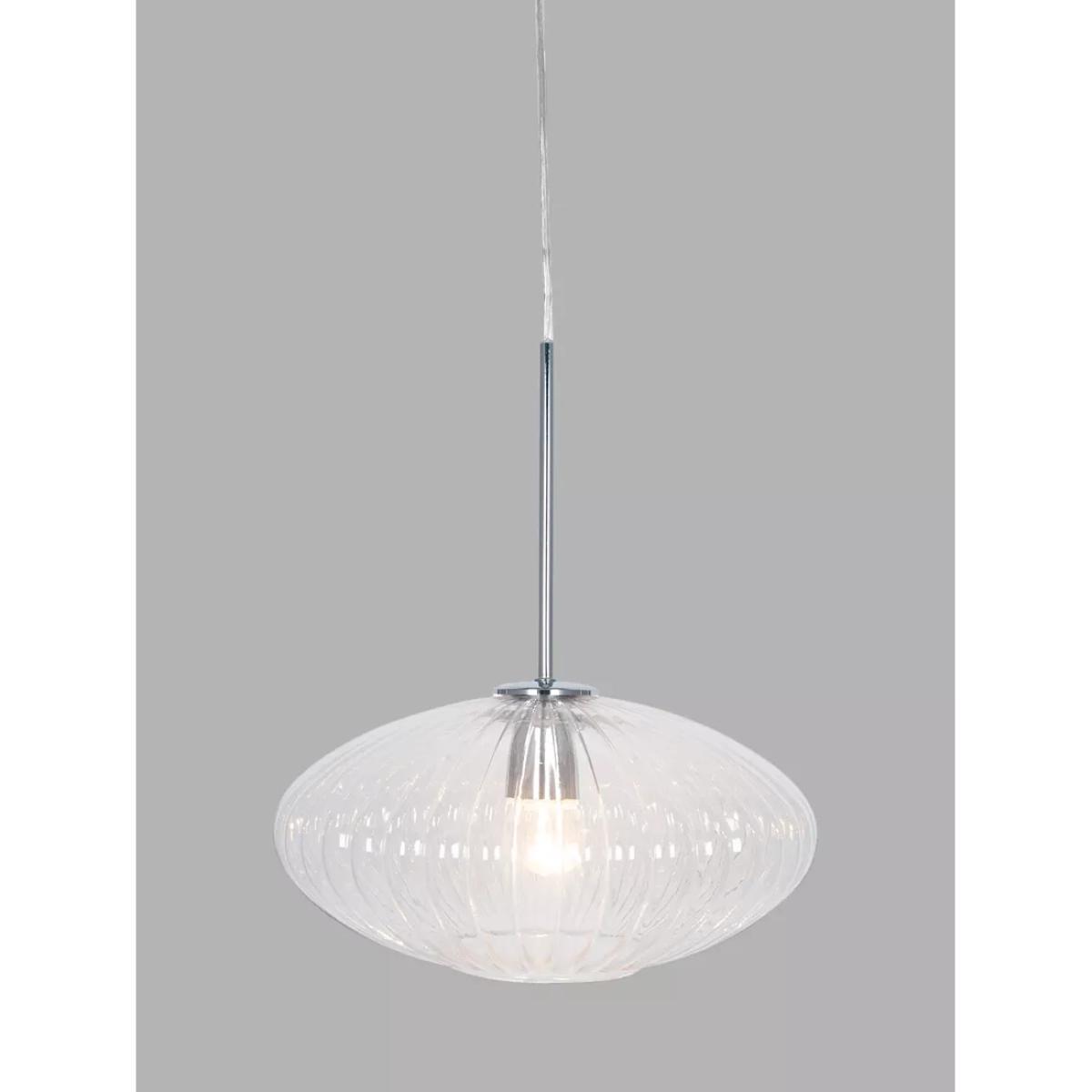Pacific Lifestyle Ribbed Glass Oval Ceiling Light – image 1