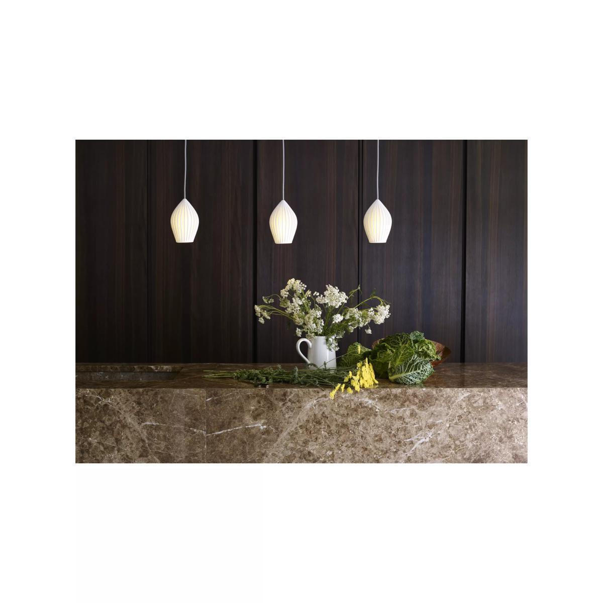 Original BTC Fin Large Pendant Light, White – image 2