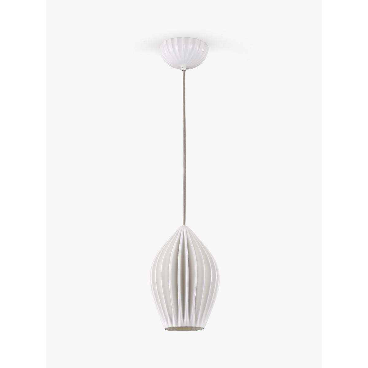 Original BTC Fin Large Pendant Light, White – image 3