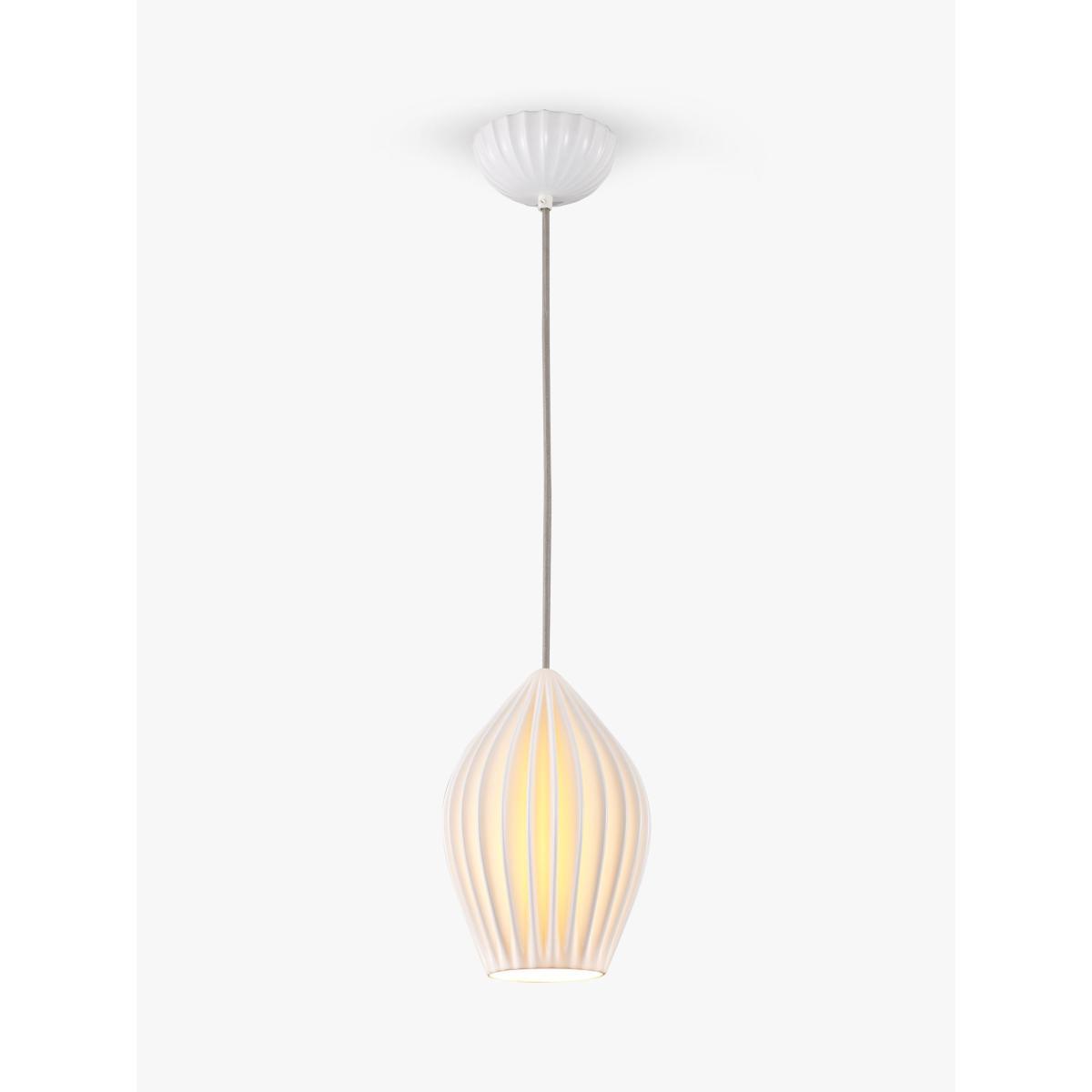 Original BTC Fin Large Pendant Light, White – image 4