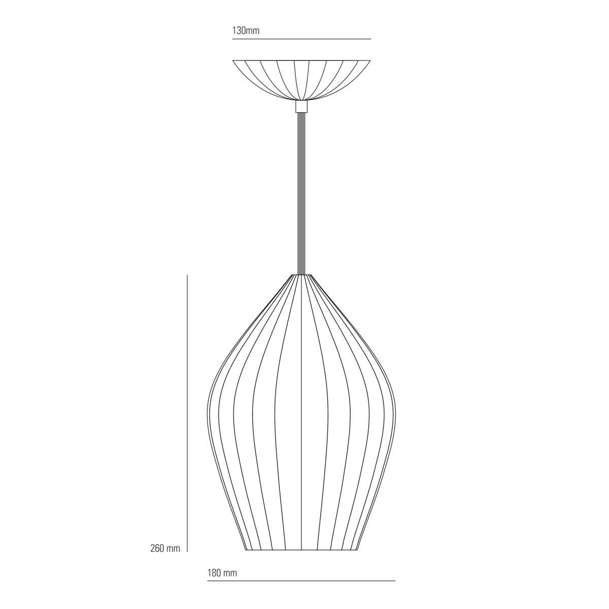 Original BTC Fin Large Pendant Light, White – image 7