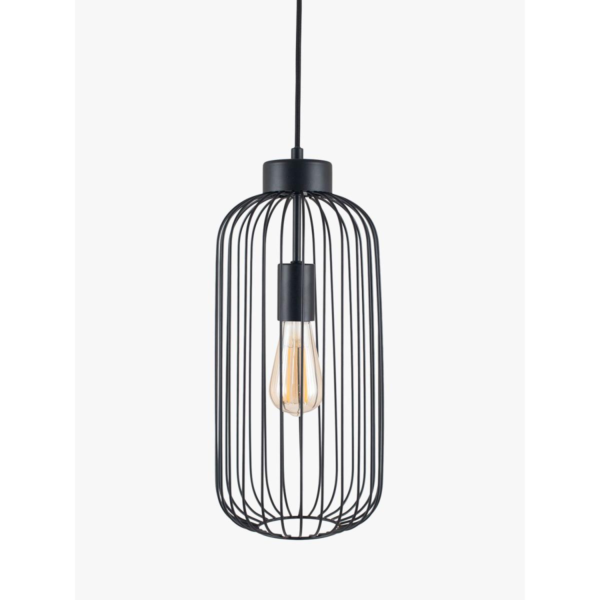 Pacific Lifestyle Tall Metal Wire Ceiling Light, Black – image 2