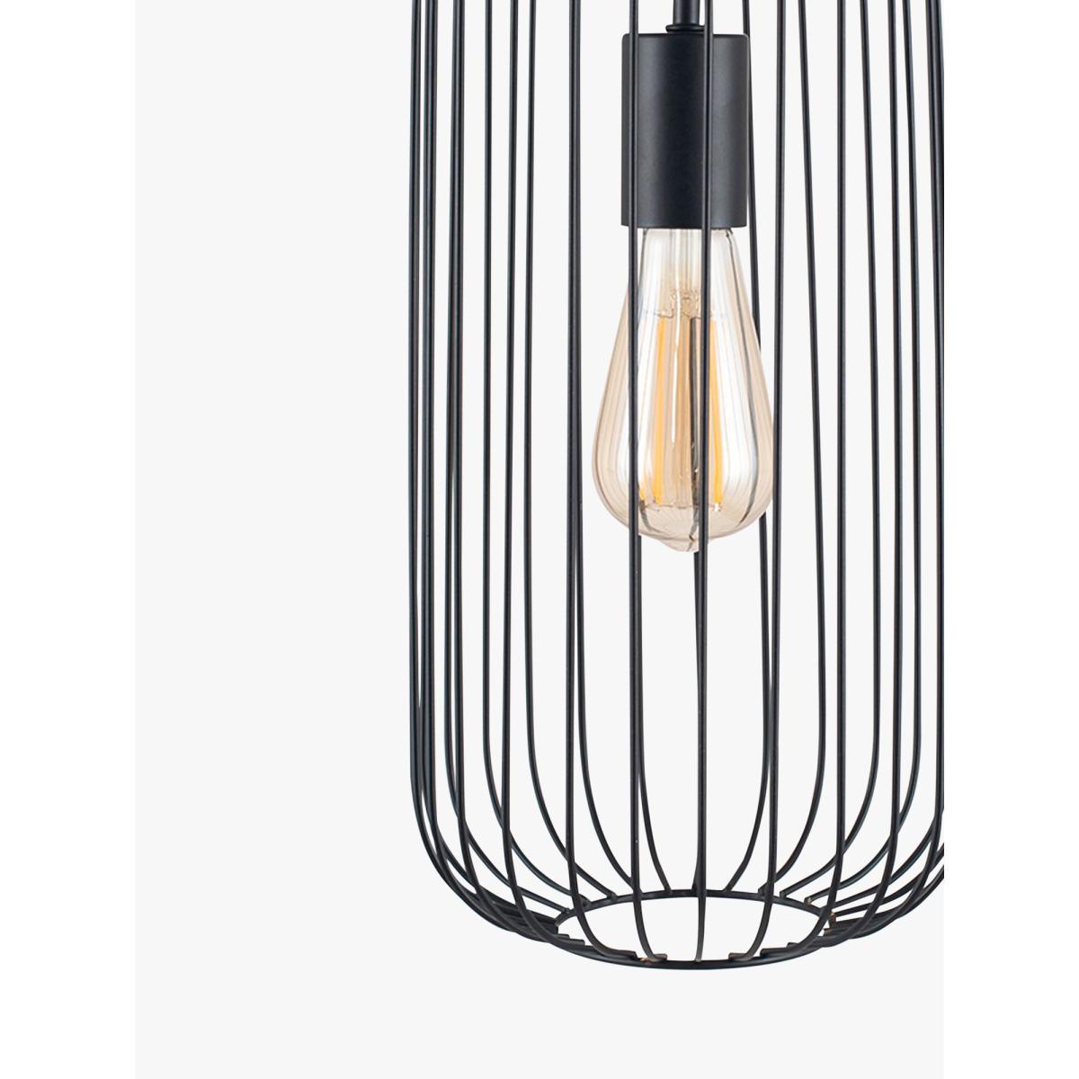 Pacific Lifestyle Tall Metal Wire Ceiling Light, Black – image 4