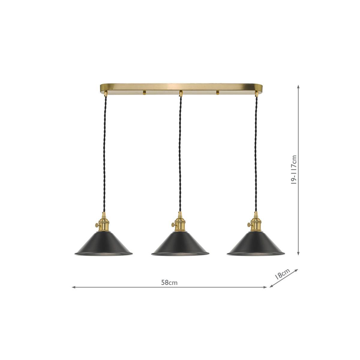 Där Triple Suspension Ceiling Light – image 2