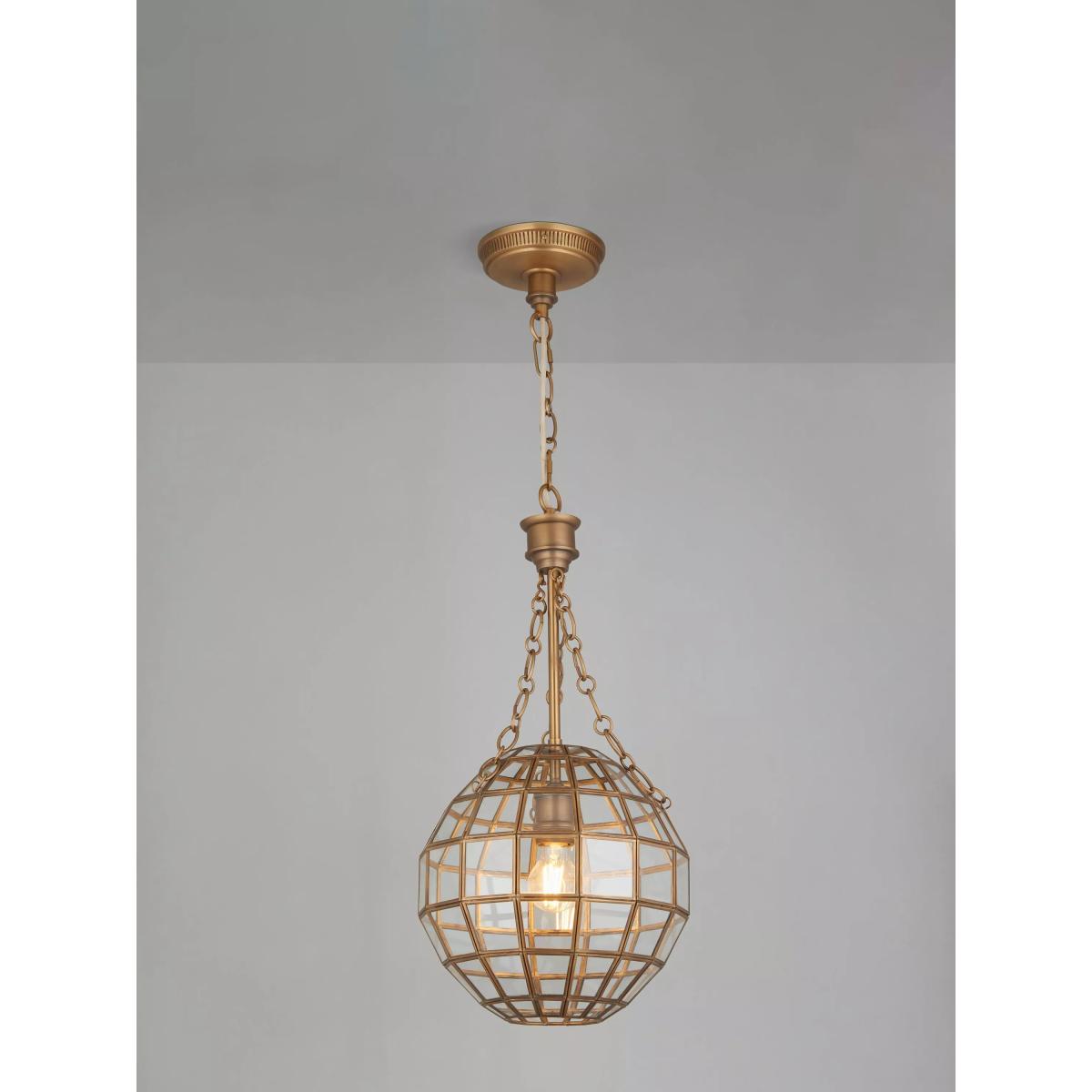 John Lewis Diya Ceiling Pendant Light, Brass – image 3