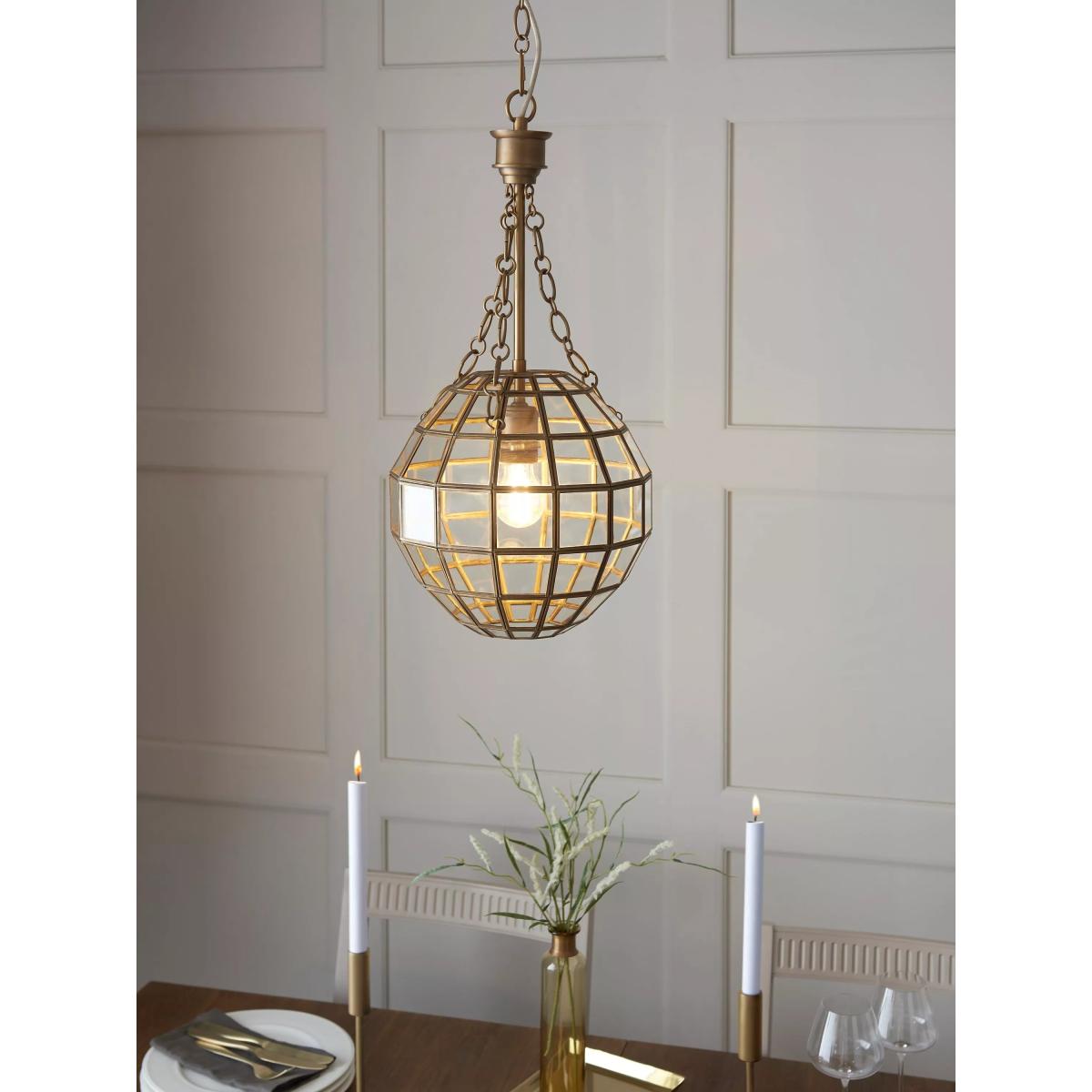 John Lewis Diya Ceiling Pendant Light, Brass – image 6