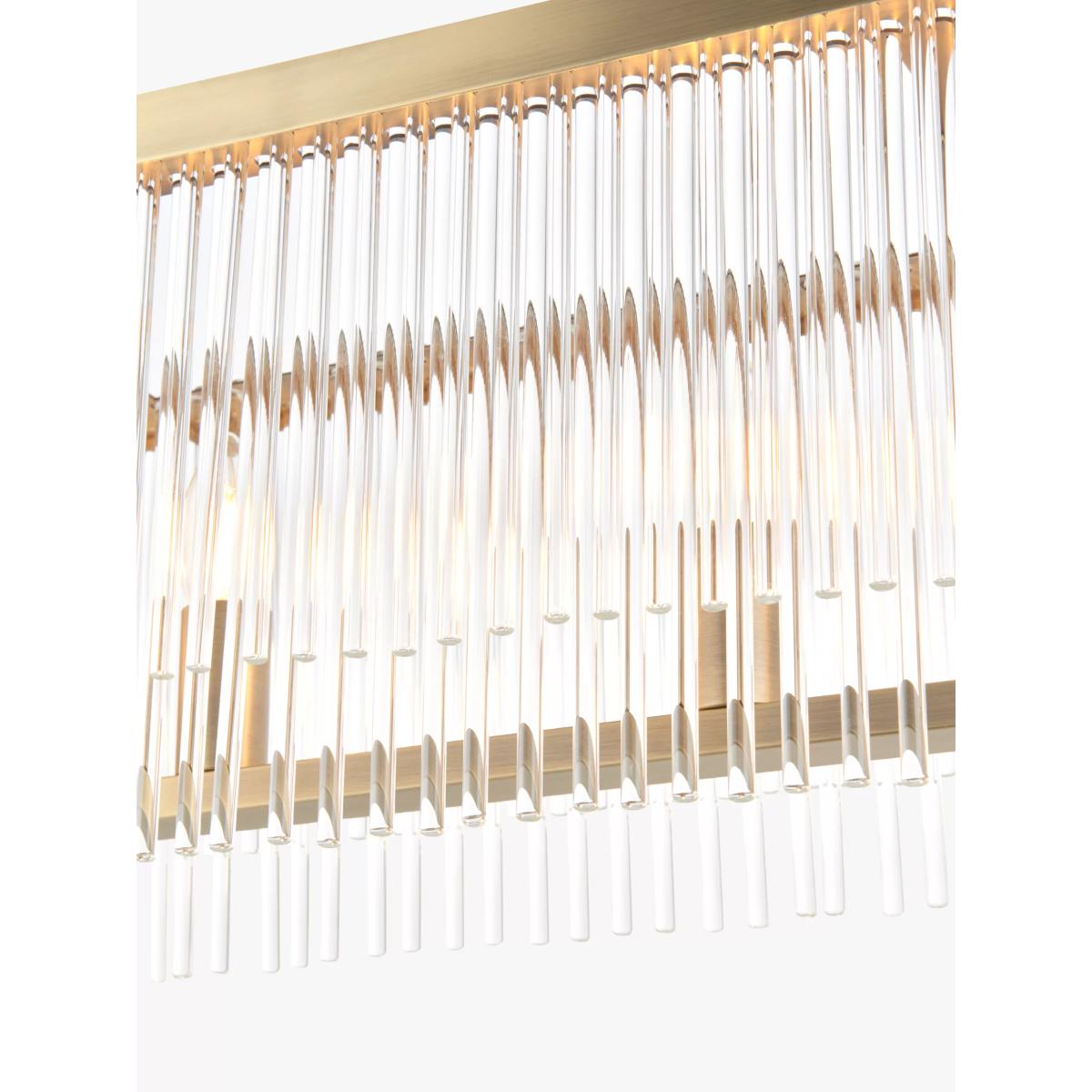 John Lewis Lexton Over Diner Ceiling Light, Matte Antique Brass – image 3