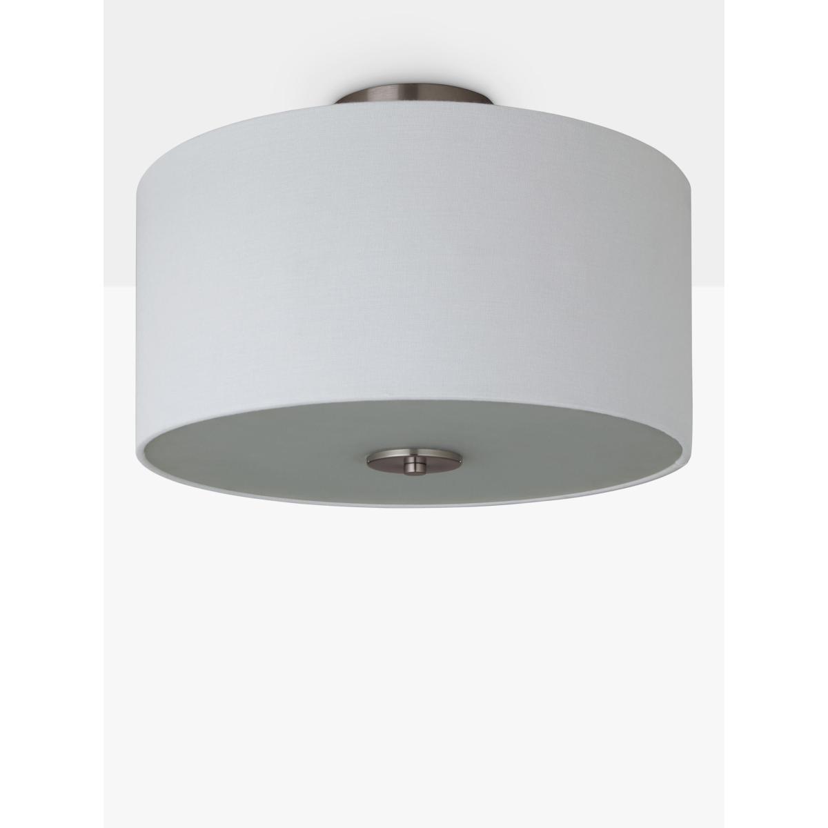 John Lewis & Partners Jamieson Semi-Flush Ceiling Light, Satin Nickel – image 4
