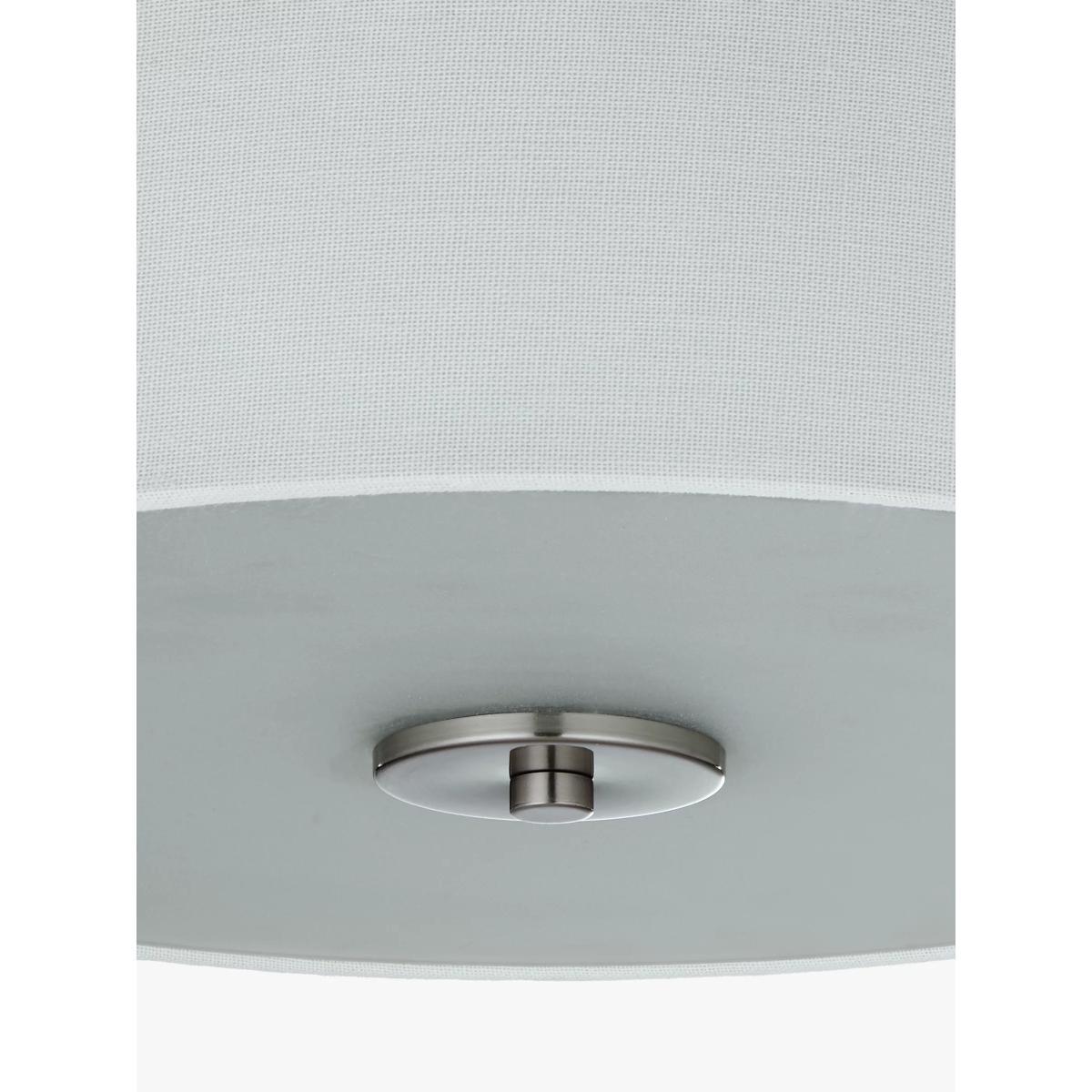John Lewis & Partners Jamieson Semi-Flush Ceiling Light, Satin Nickel – image 6