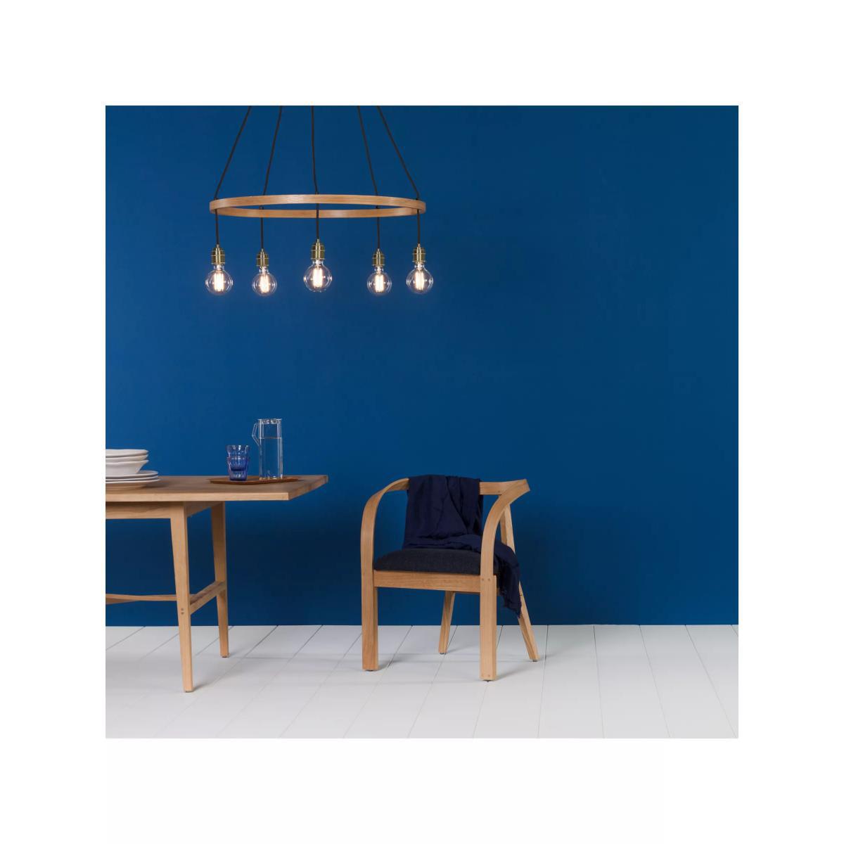 Tom Raffield Kern Large Pendant Ceiling Light, Solid Oak – image 3