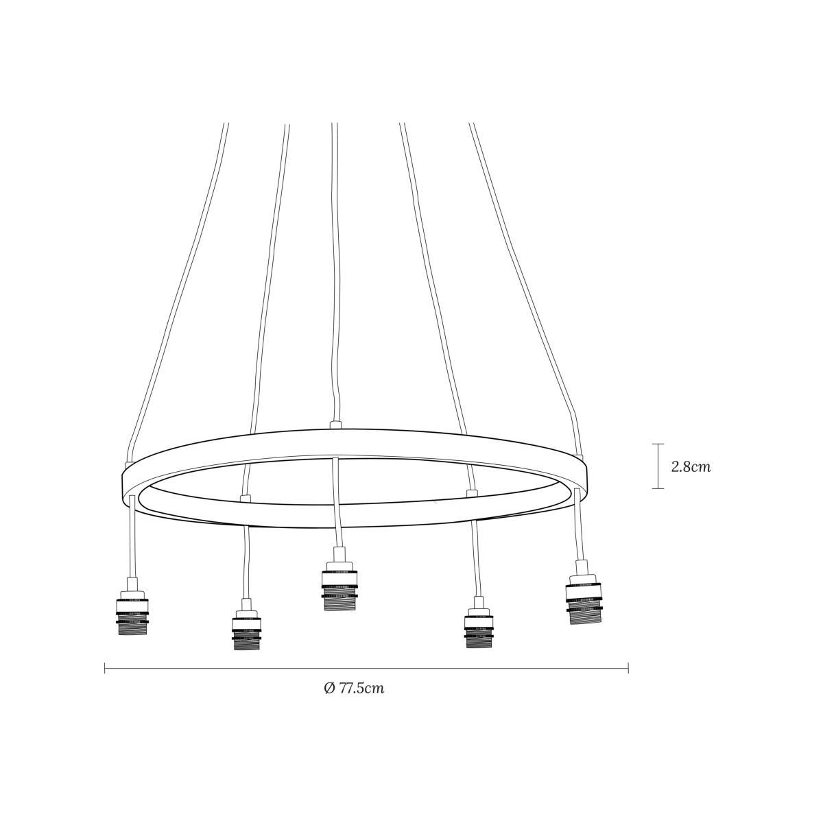 Tom Raffield Kern Large Pendant Ceiling Light, Solid Oak – image 5