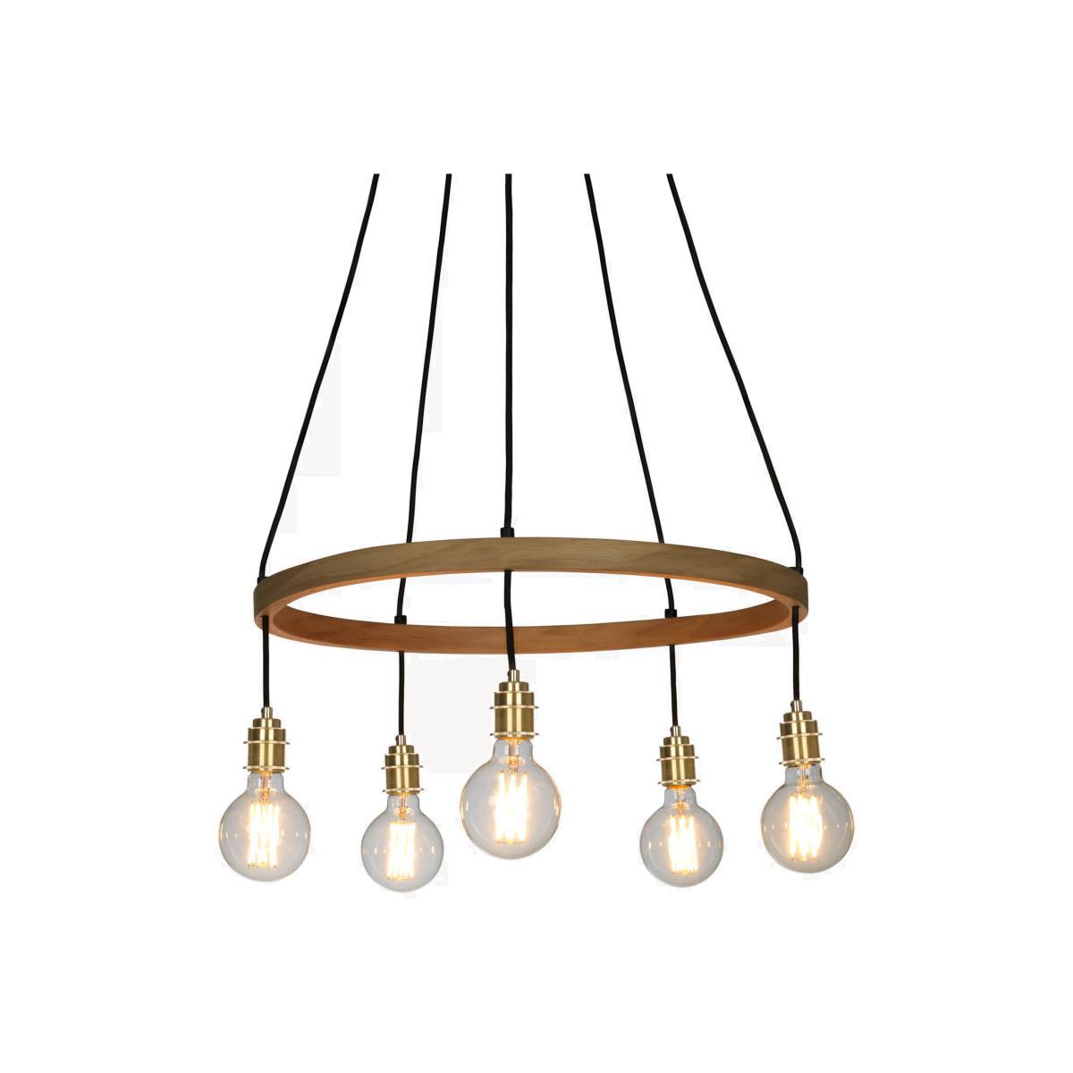 Tom Raffield Kern Large Pendant Ceiling Light, Solid Oak – image 1