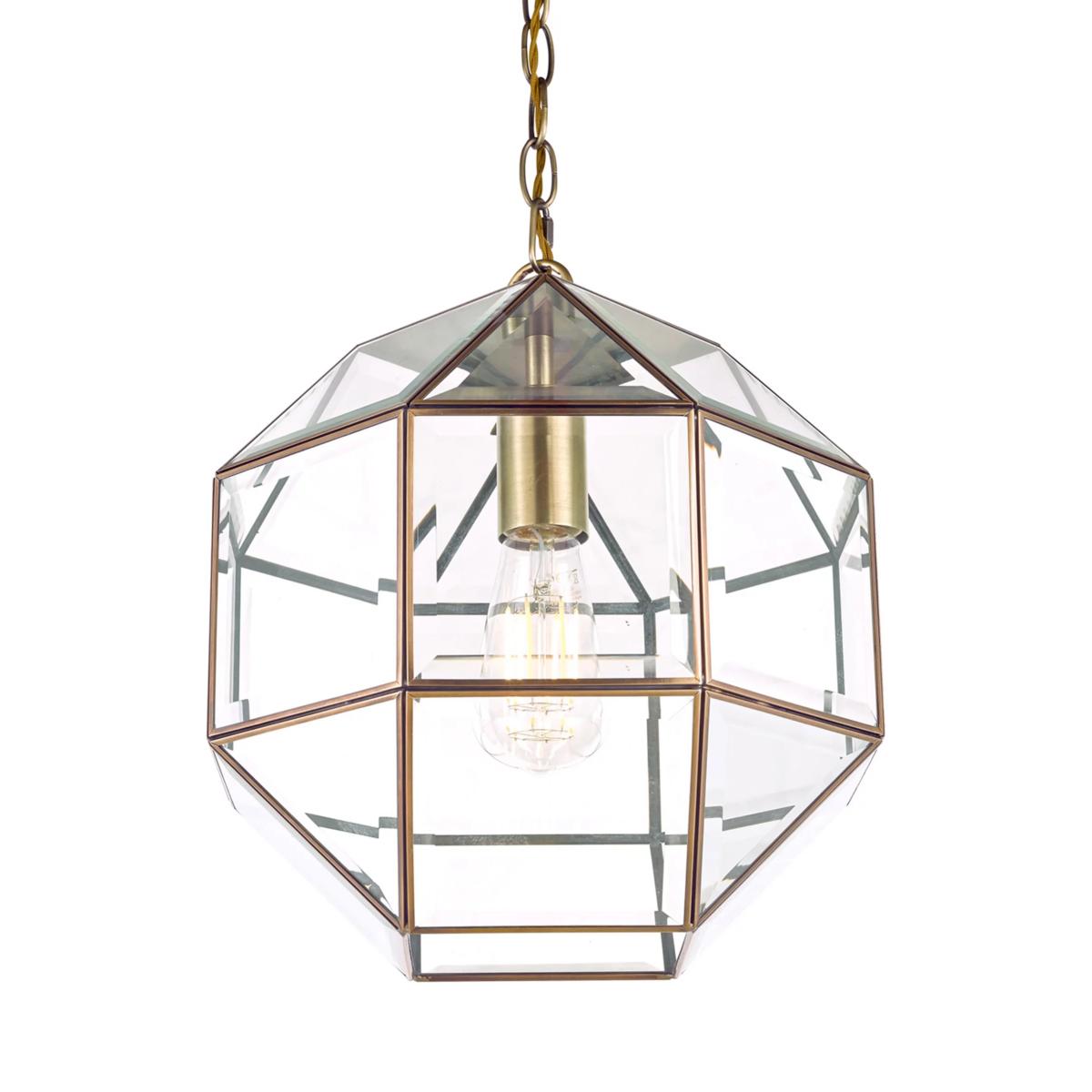 Laura Ashley Blackwell Glass Ceiling Light, Brass – image 4