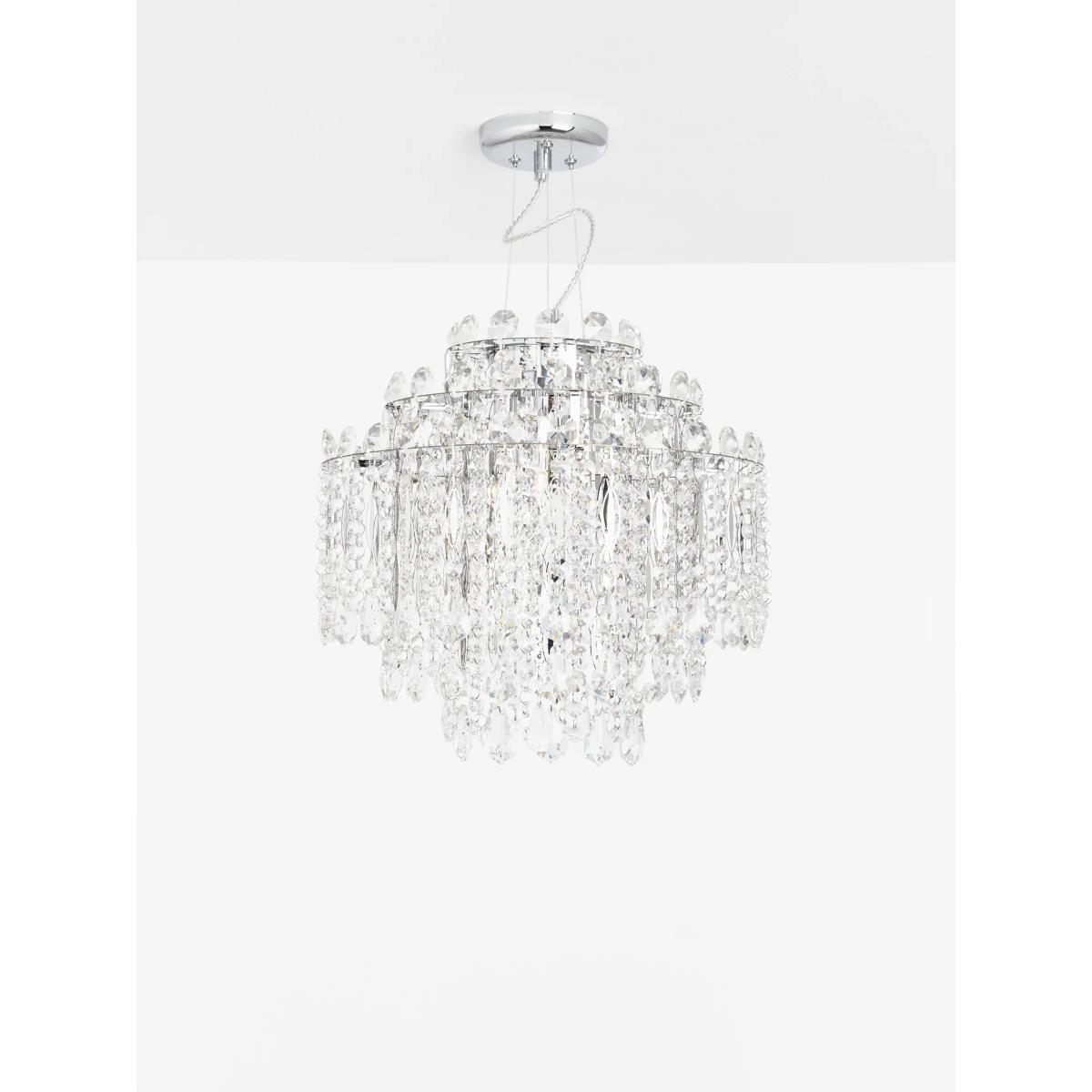 John Lewis & Partners Arabesque Crystal Chandelier Ceiling Light, Clear – image 2