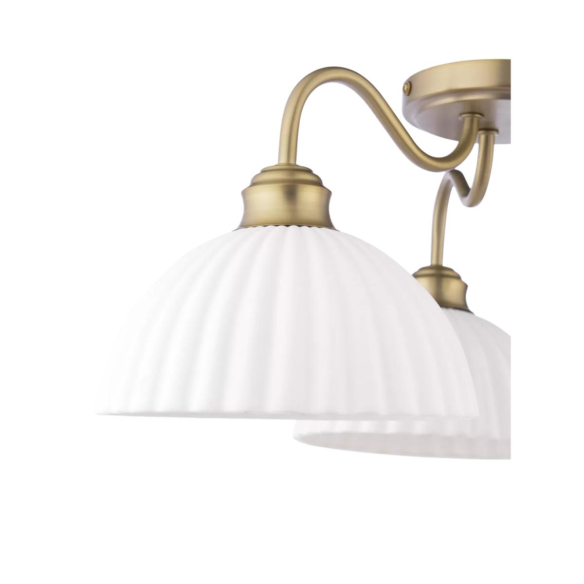Laura Ashley Durford 3 Arm Semi-Flush Ceiling Light, Metallic Bronze – image 4