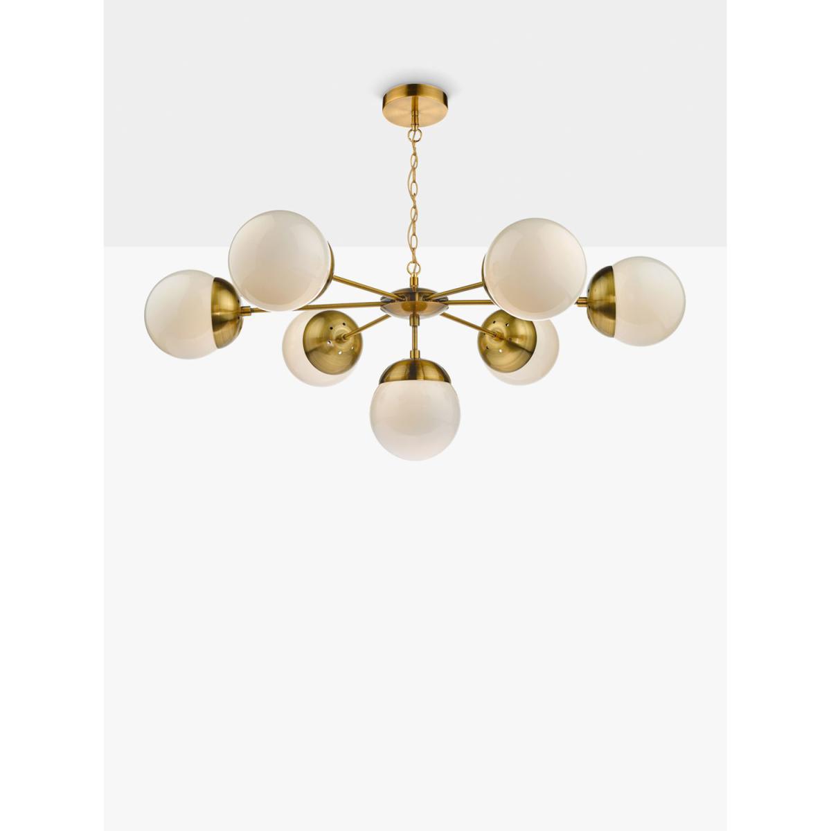 Där Bombazine Multi Armed Ceiling Light, Brass – image 5