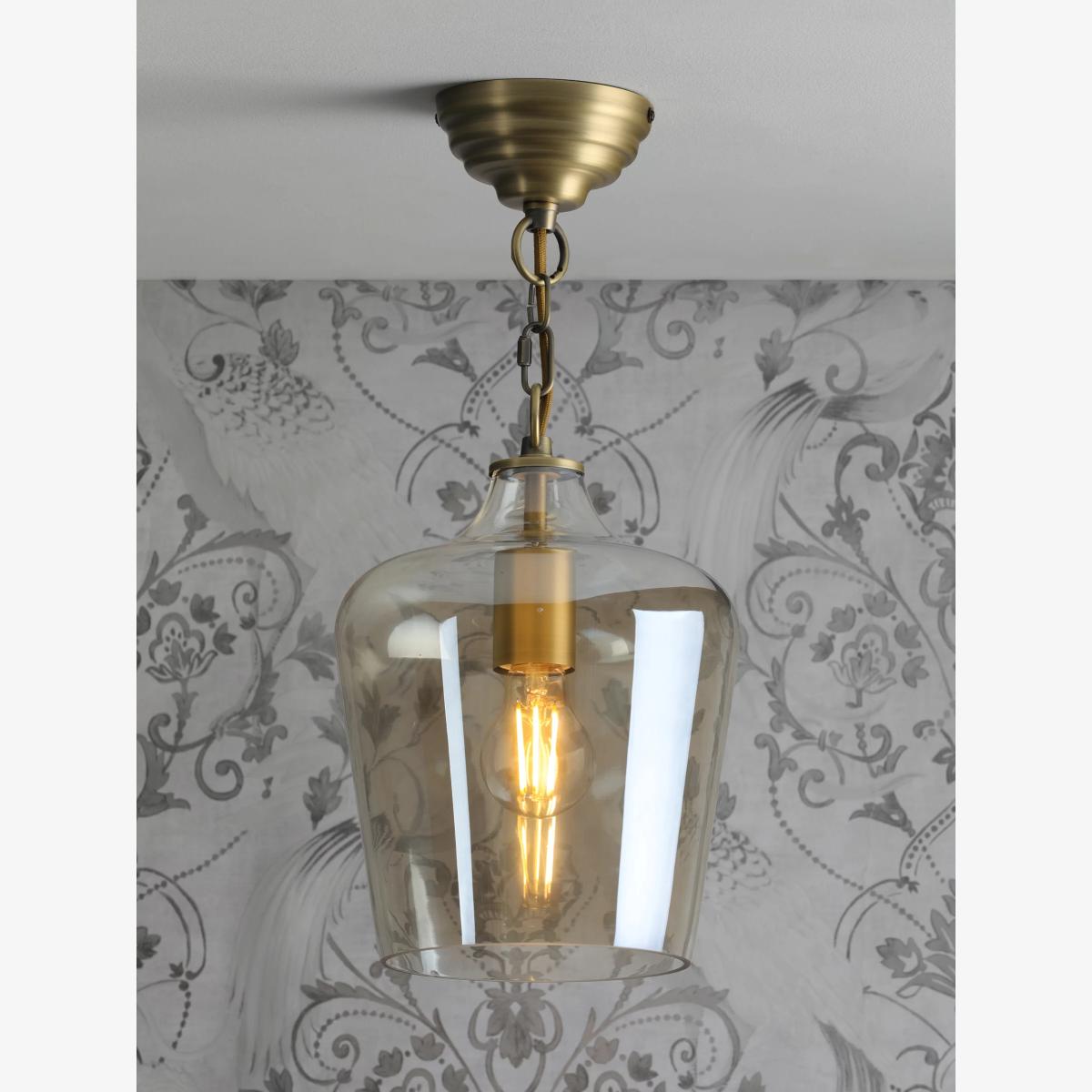 Laura Ashley Ockley Glass Ceiling Light – image 1