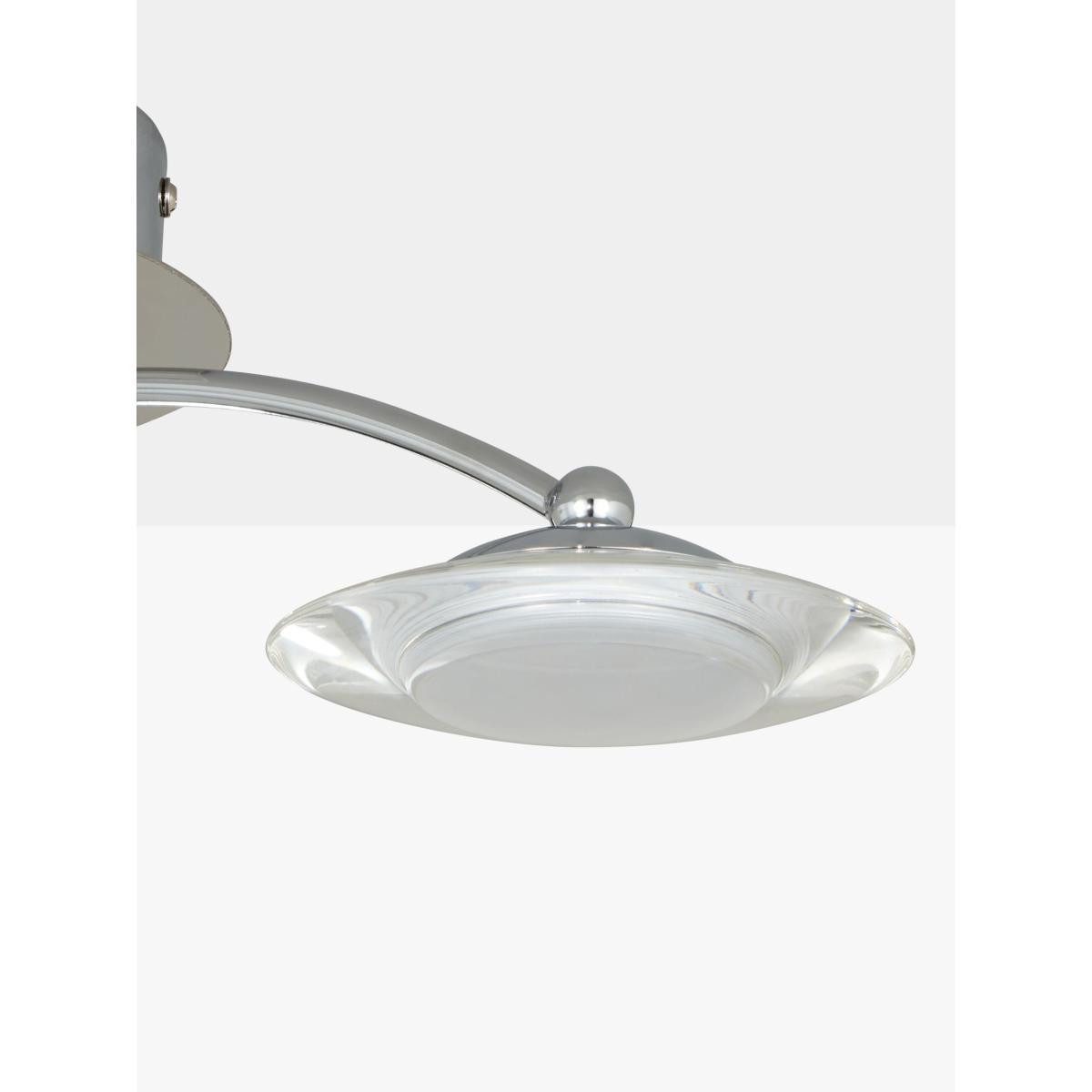 John Lewis & Partners Jasper LED Semi Flush 3 Arm Ceiling Light, Chrome – image 5