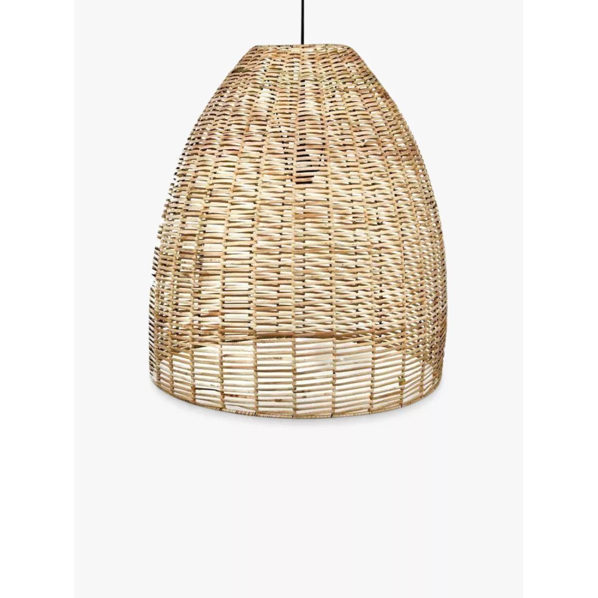 Nkuku Noko Wicker Conical Large Pendant Light, Natural – image 3