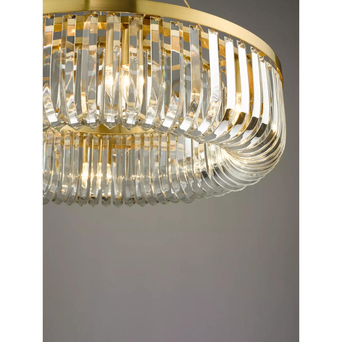 Där Sigourney Crystal Pendant Ceiling Light, Gold – image 3