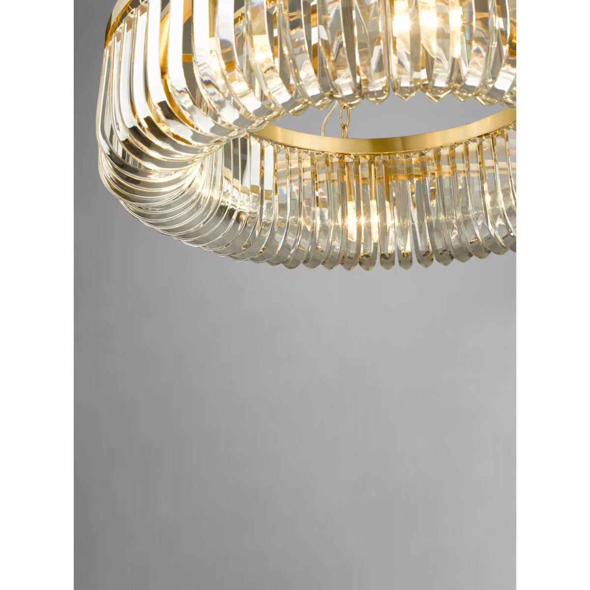 Där Sigourney Crystal Pendant Ceiling Light, Gold – image 4