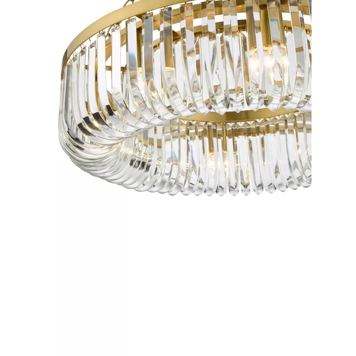 Där Sigourney Crystal Pendant Ceiling Light, Gold – image 6