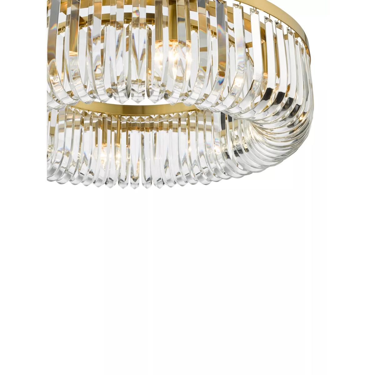 Där Sigourney Crystal Pendant Ceiling Light, Gold – image 7