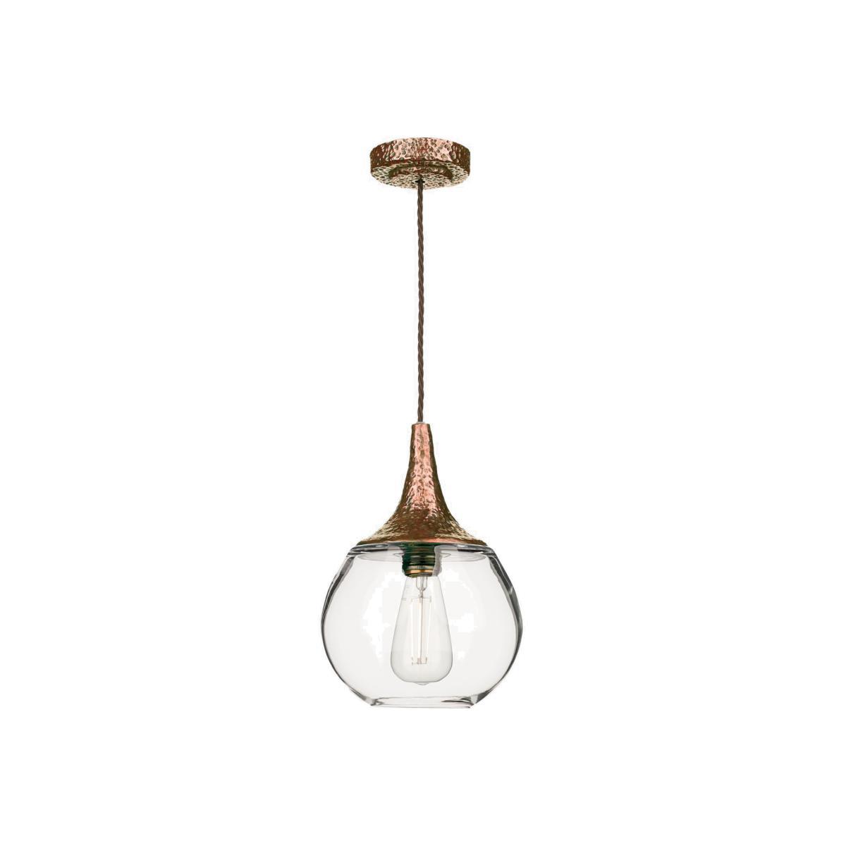 David Hunt Glass Tear Drop Pendant Ceiling Light