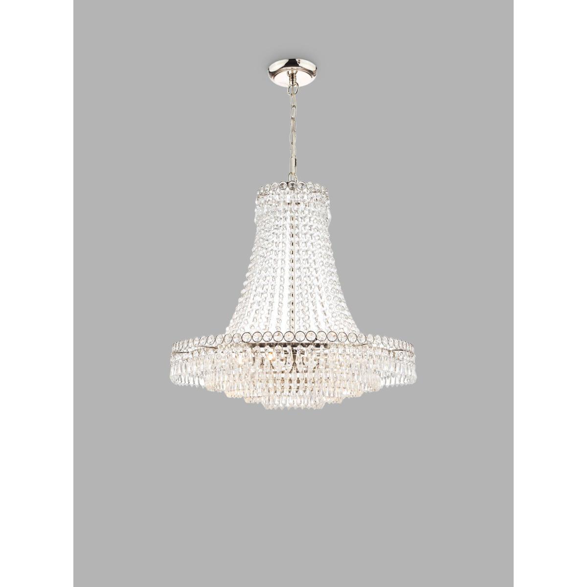 Laura Ashley Enid Grand Crystal Glass Chandelier Ceiling Light, Clear – image 3