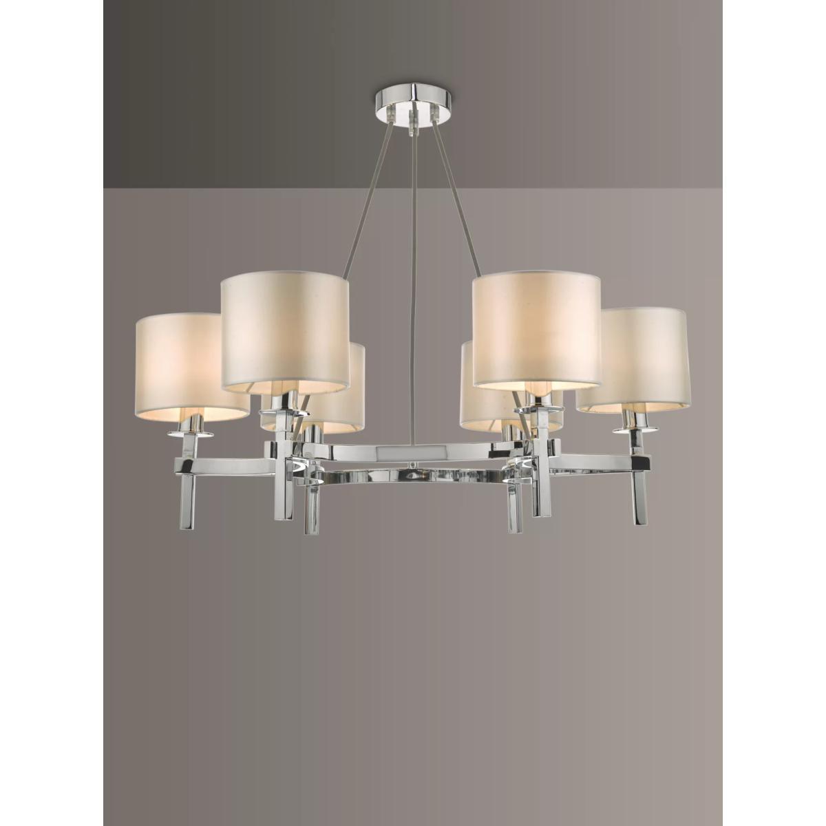 Där Nacala Chandelier Ceiling Light, Polished Chrome – image 7