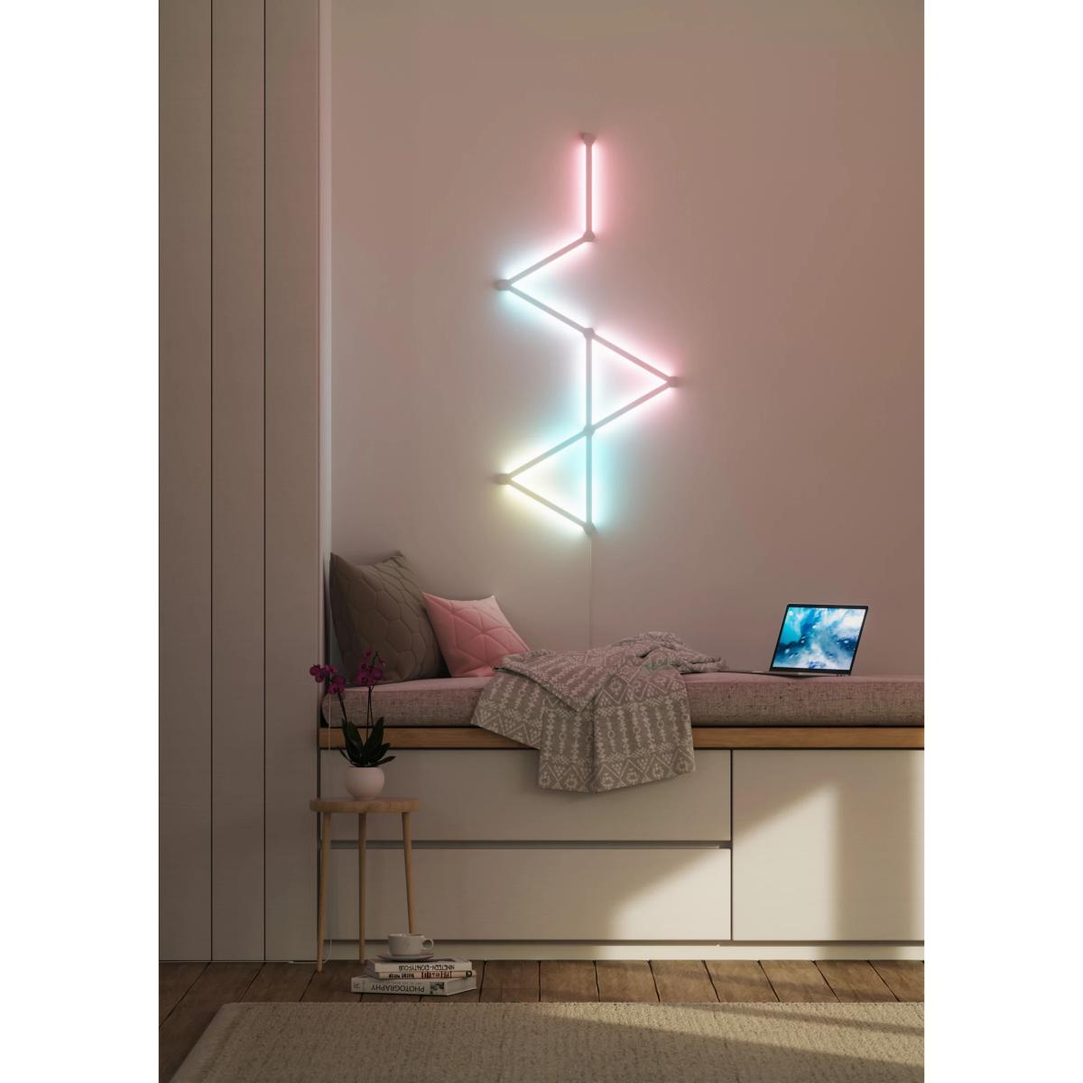 Nanoleaf Lines Wall/Ceiling Light Starter Kit, 9 LED Bars, Multicolour – image 2