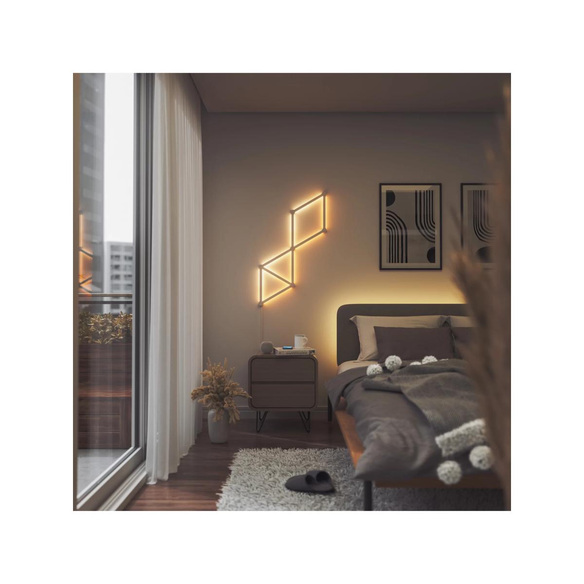 Nanoleaf Lines Wall/Ceiling Light Starter Kit, 9 LED Bars, Multicolour – image 4