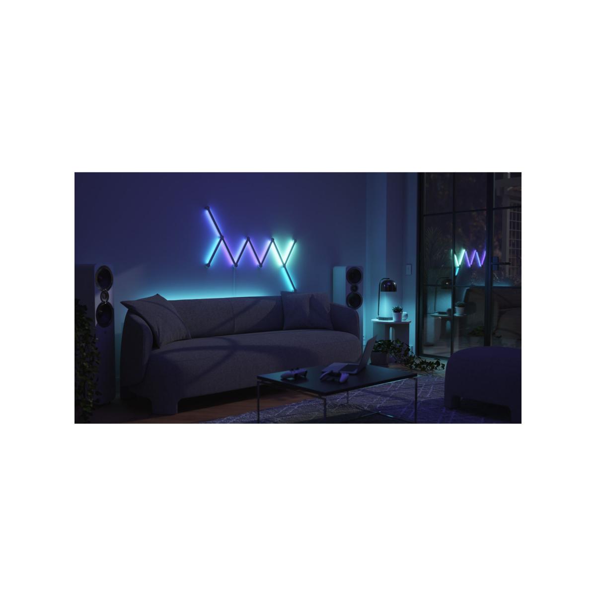 Nanoleaf Lines Wall/Ceiling Light Starter Kit, 9 LED Bars, Multicolour – image 6