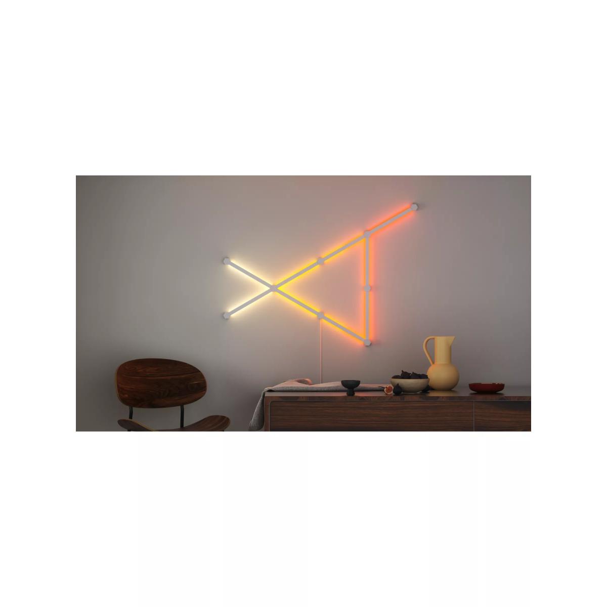 Nanoleaf Lines Wall/Ceiling Light Starter Kit, 9 LED Bars, Multicolour – image 7