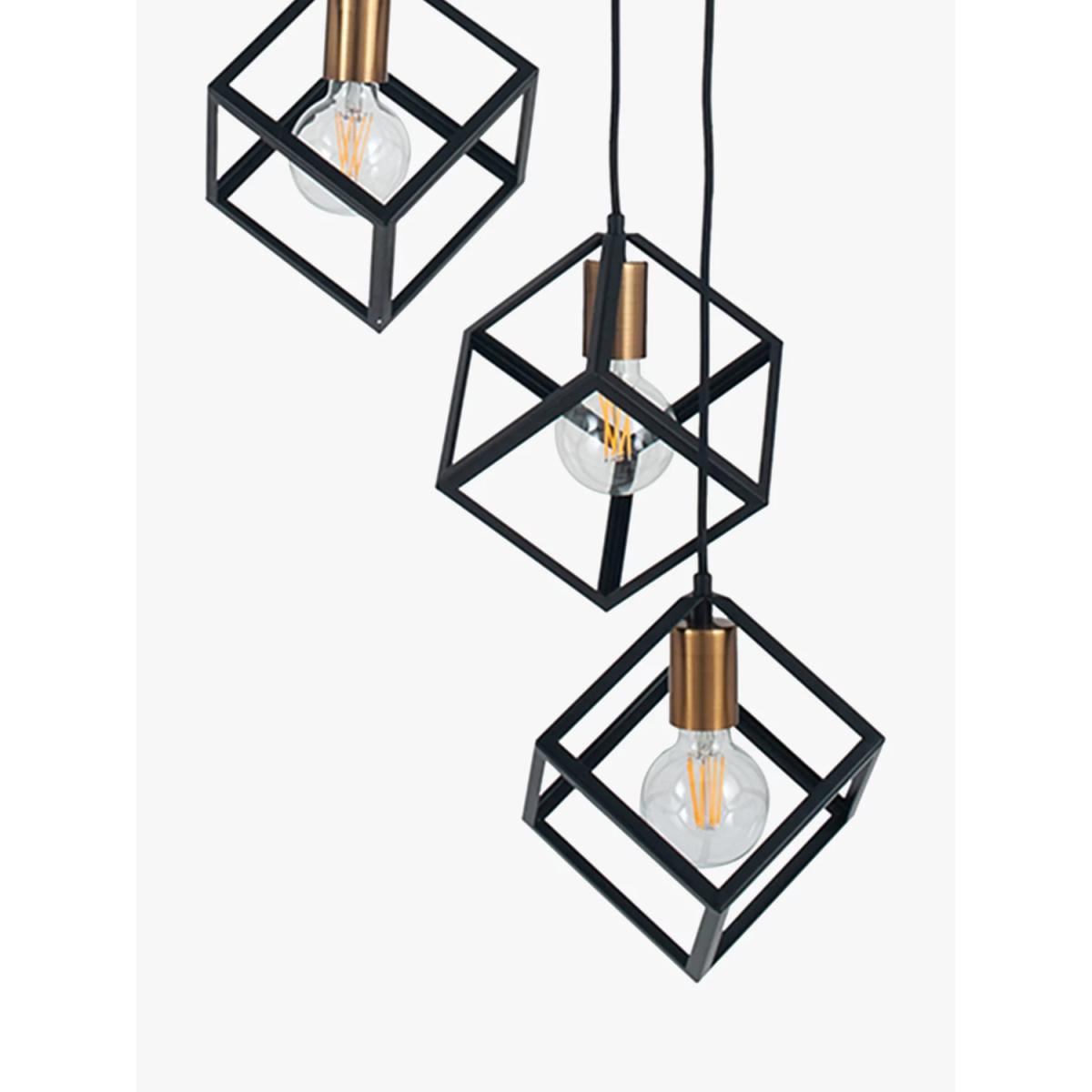 Pacific Lifestyle Alessio 5 Pendant Cluster Ceiling Light, Black – image 4