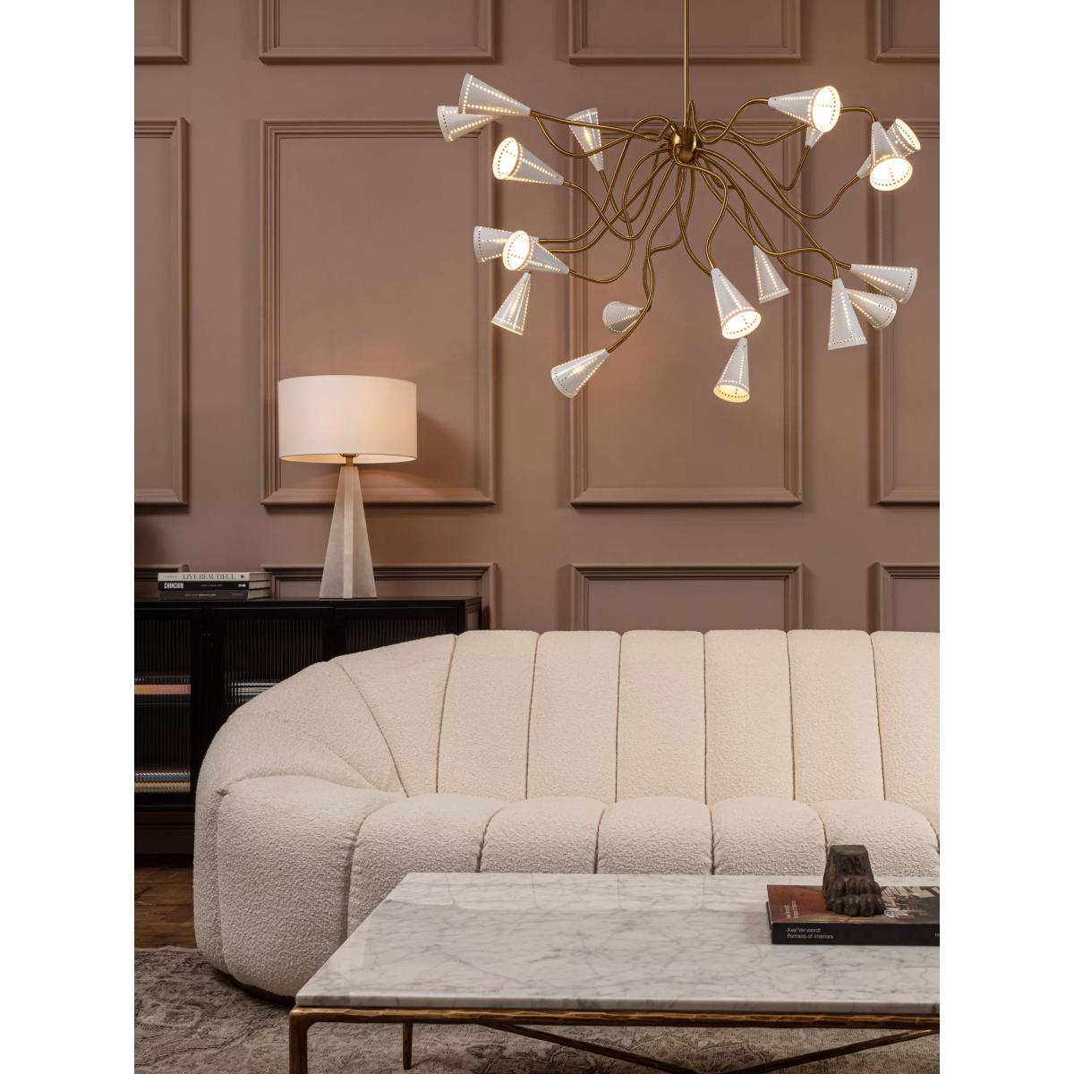 Pure White Lines Alexandra Sputnik 19 Arm Ceiling Light – image 6