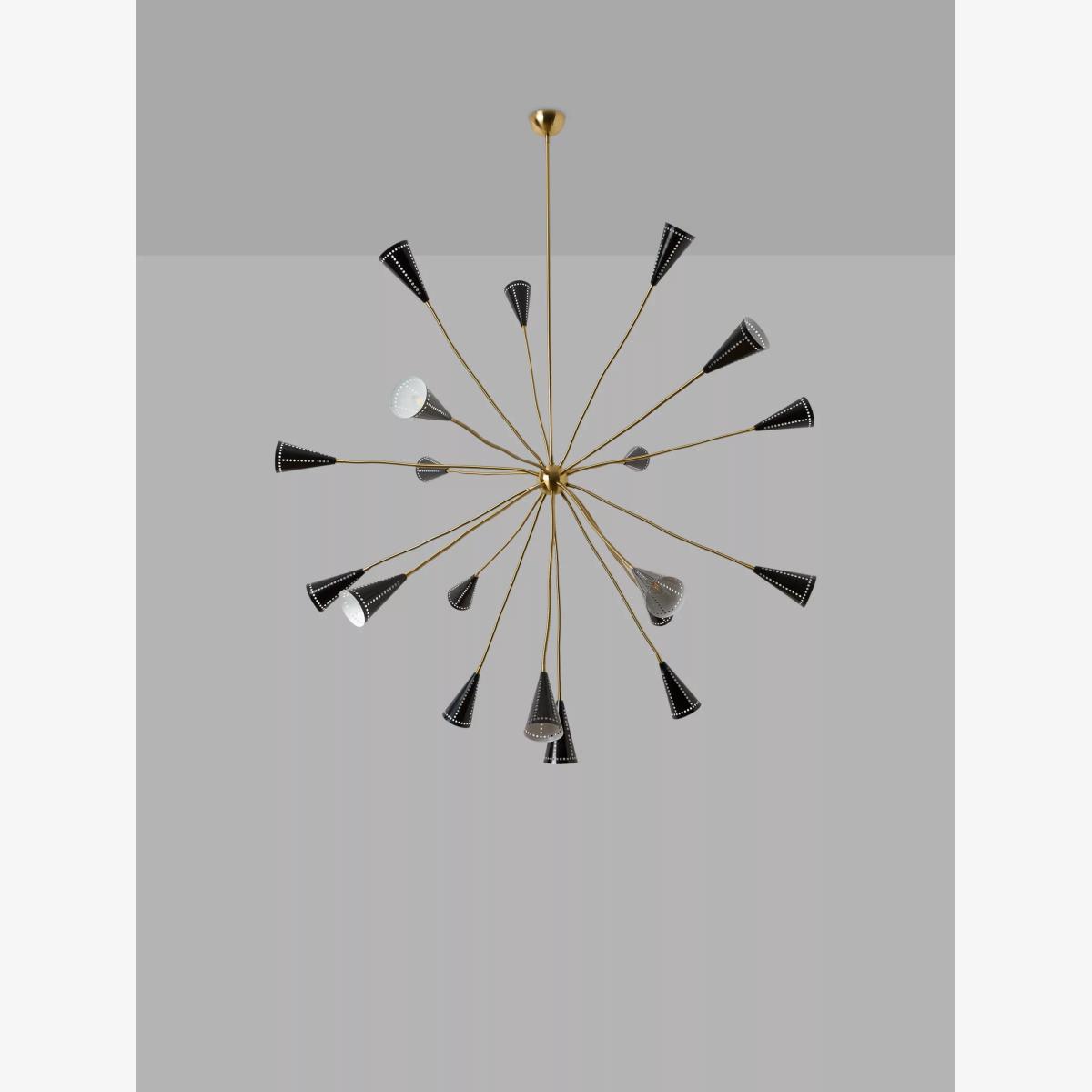 Pure White Lines Alexandra Sputnik 19 Arm Ceiling Light – image 1