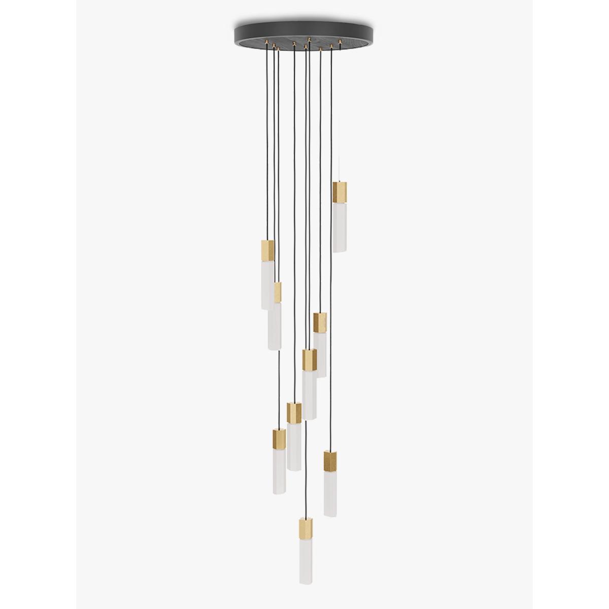 Tala Basalt LED Nine Pendant Cluster Ceiling Light – image 2