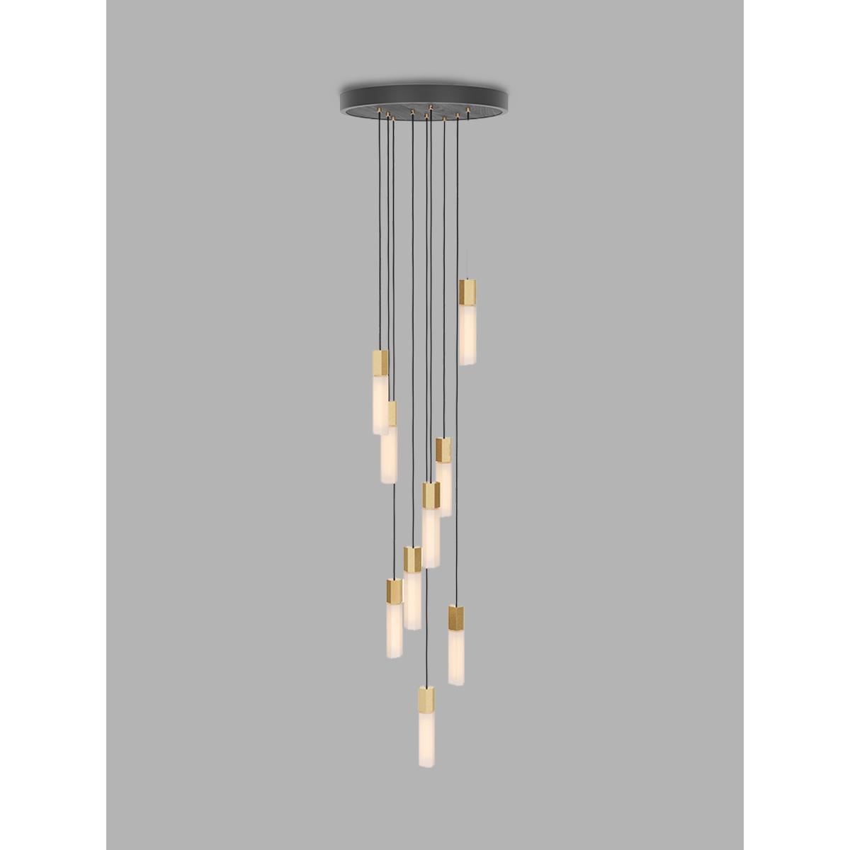 Tala Basalt LED Nine Pendant Cluster Ceiling Light – image 1