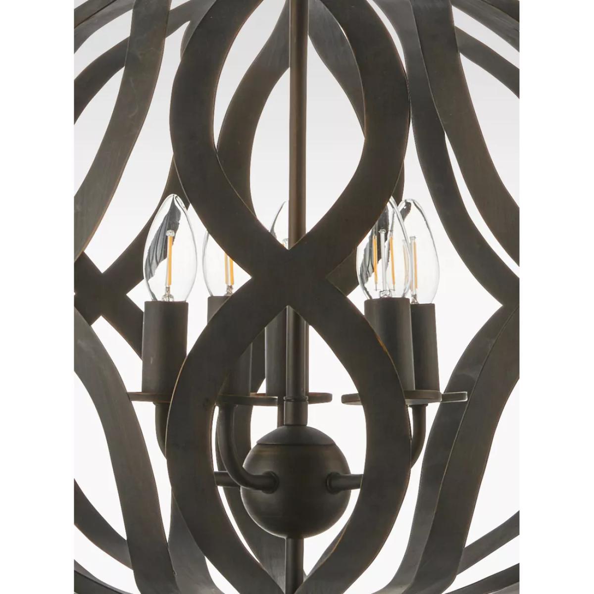 Bay Lighting Tivoli 5 Arm Ceiling Light, Antique Bronze – image 3