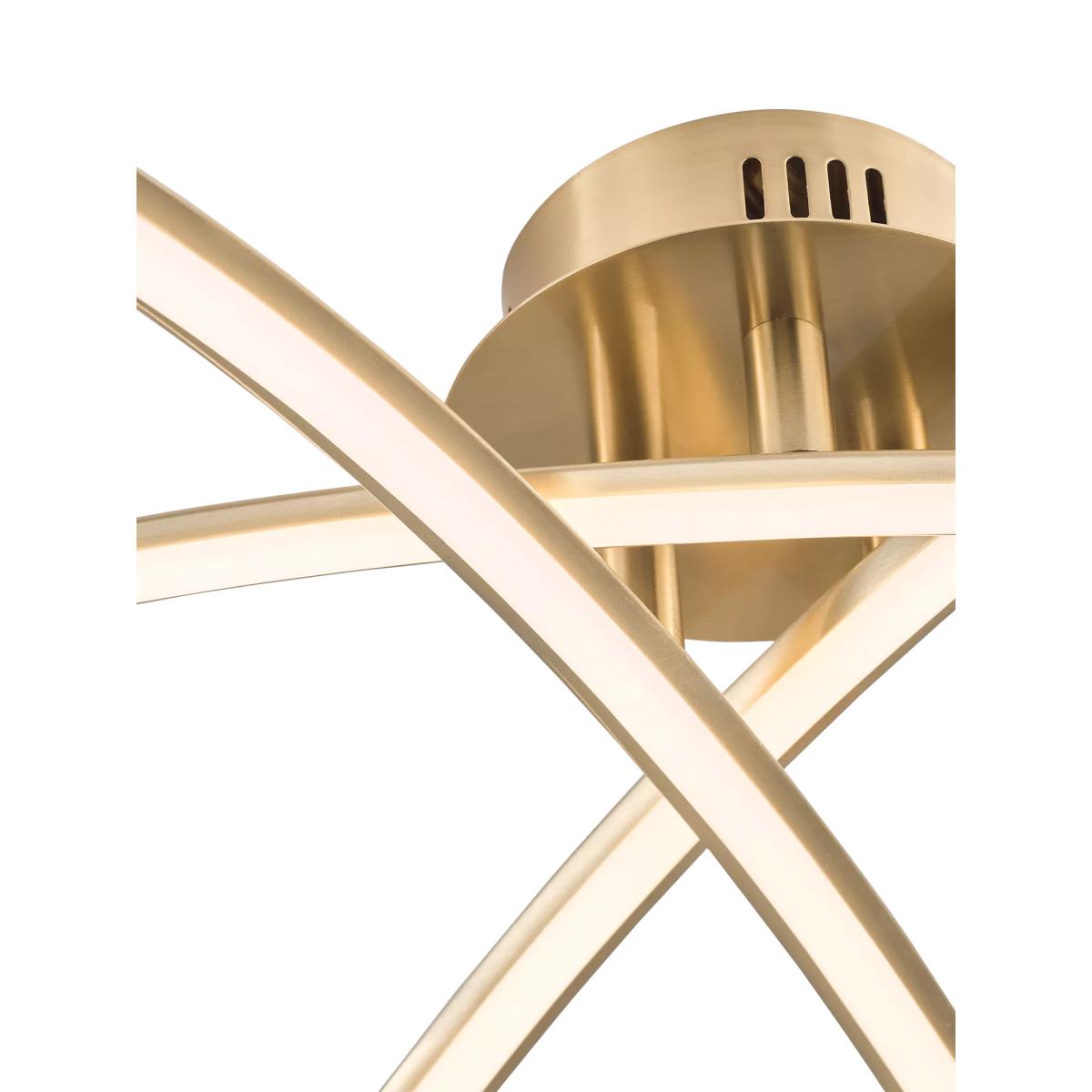 John Lewis Trinity LED Semi Flush Ceiling Light, Rose Gold – image 3