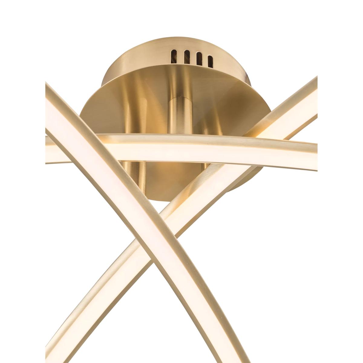John Lewis Trinity LED Semi Flush Ceiling Light, Rose Gold – image 4