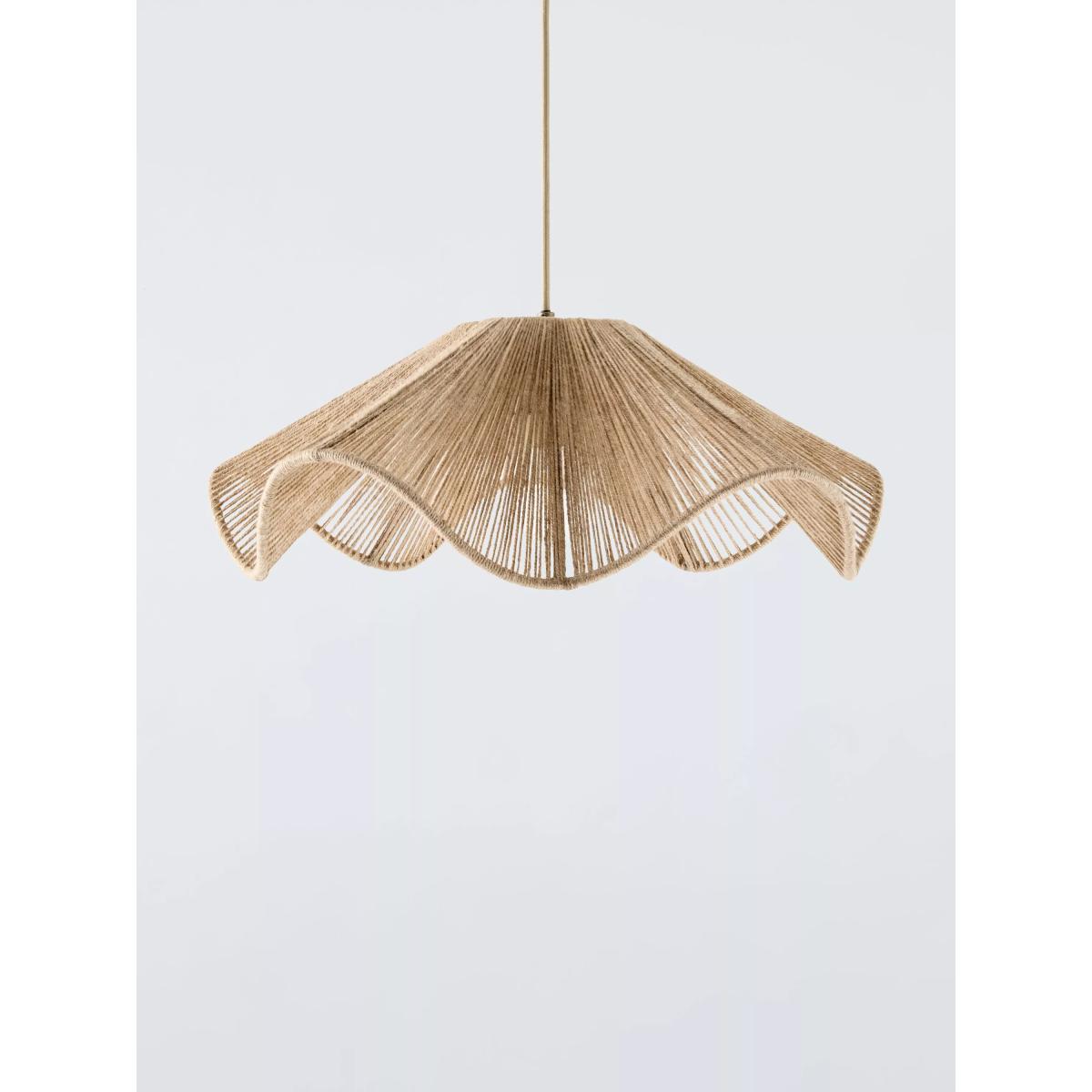 John Lewis Wavy Jute Pendant Ceiling Light, Natural – image 2