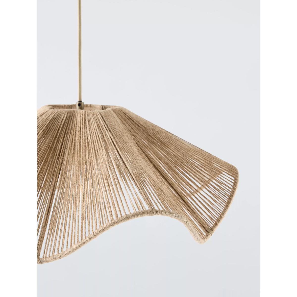 John Lewis Wavy Jute Pendant Ceiling Light, Natural – image 3