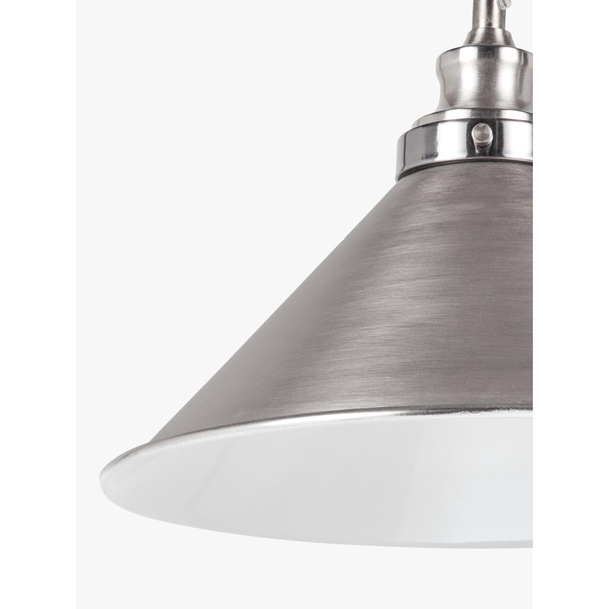 John Lewis & Partners Tobias 3 Pendant Diner Ceiling Light, Nickel – image 4