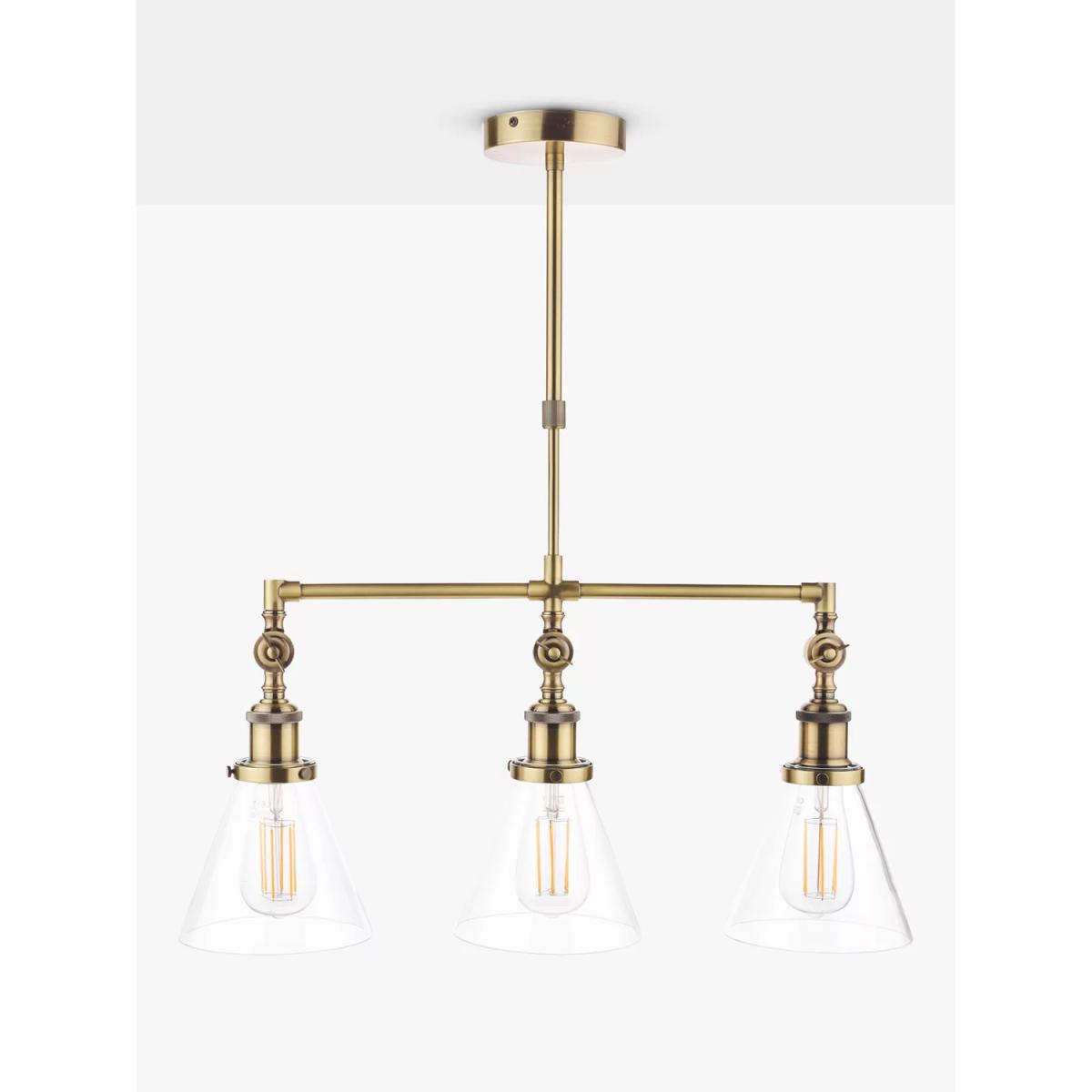 Laura Ashley Isaac 3 Pendant Bar Ceiling Light – image 2