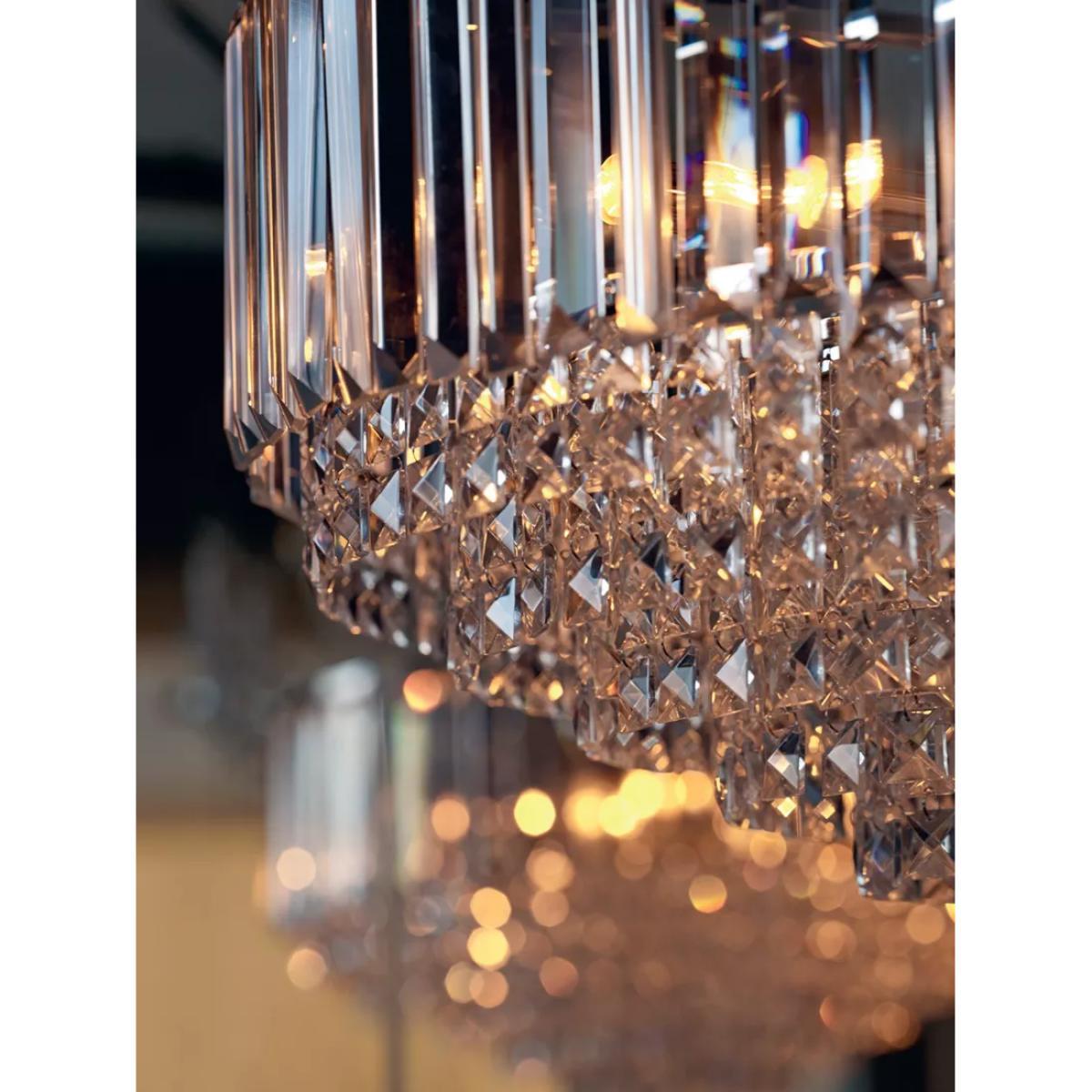 Laura Ashley Vienna Grand Crystal Glass Ceiling Light, Clear/Polished Chrome – image 3