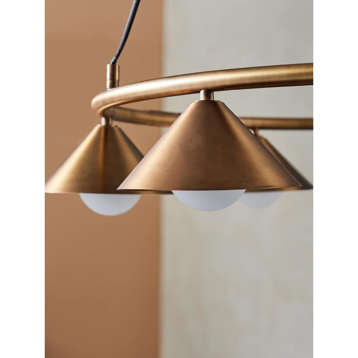 MADE Rhett Circular Ceiling Light, Brass – image 3