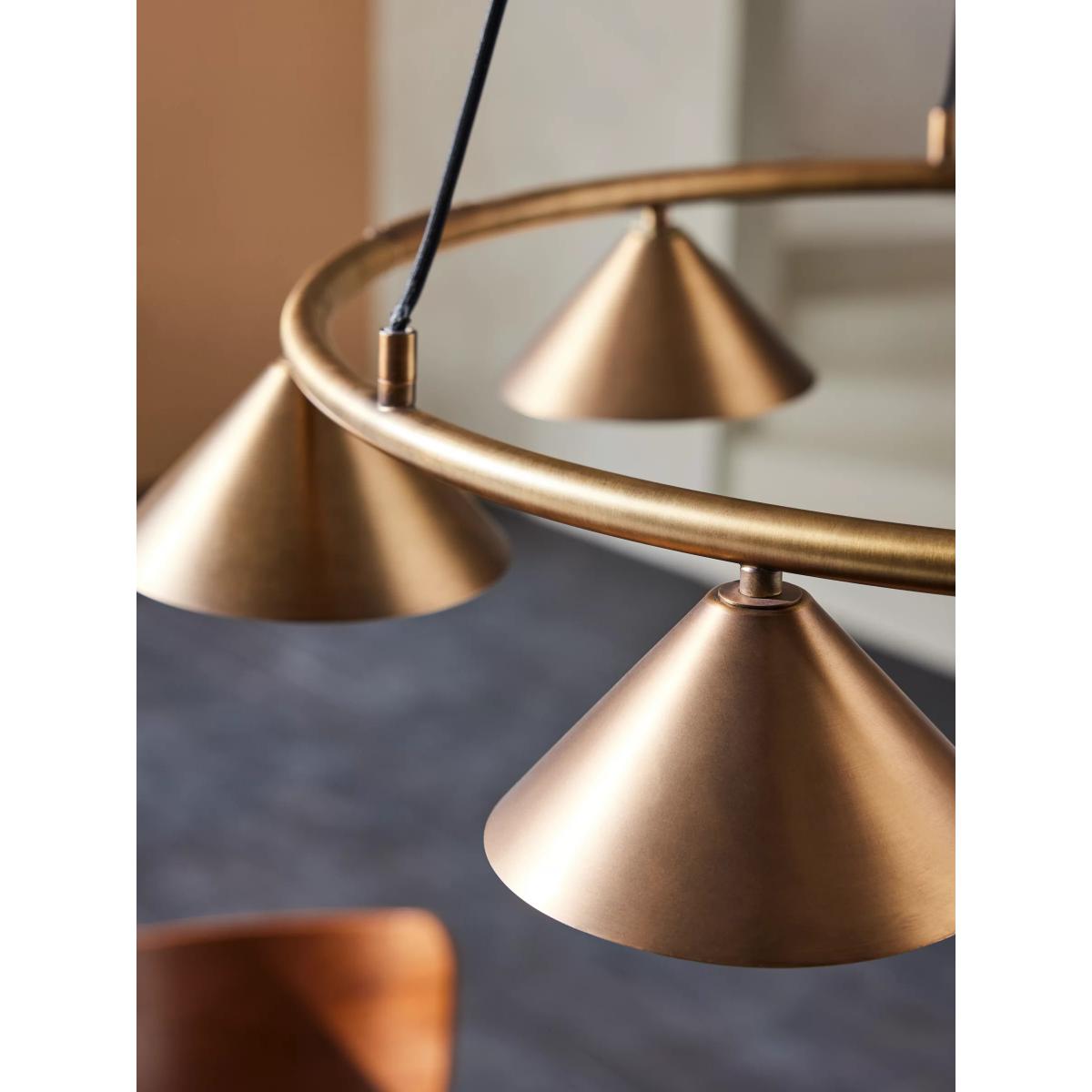 MADE Rhett Circular Ceiling Light, Brass – image 4