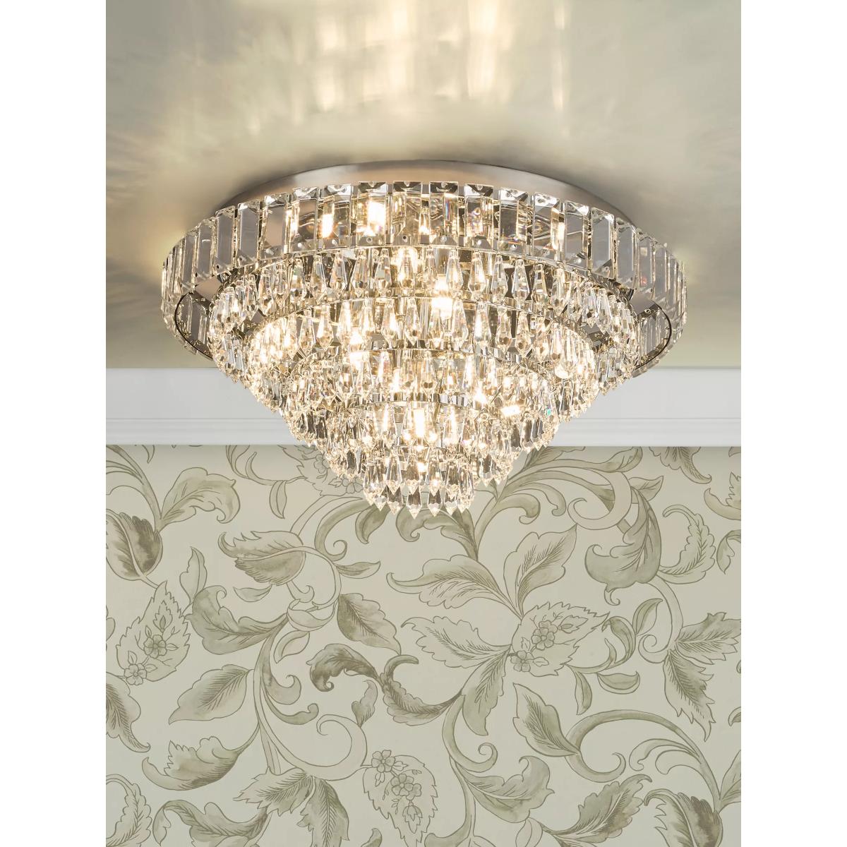 English Heritage Osborne 7 Light Crystal Flush Ceiling Light, Clear – image 2
